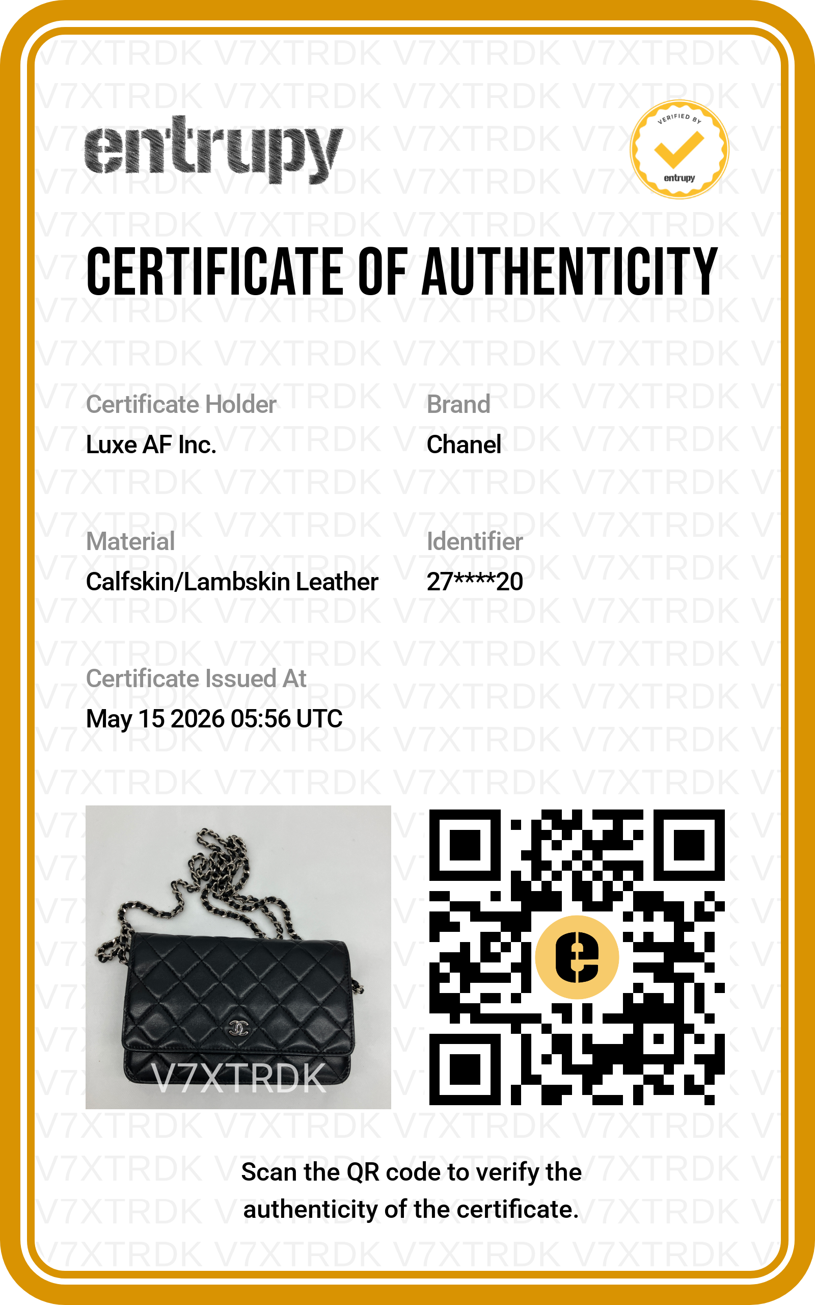 Chanel Black Quilted Lambskin Wallet On Chain With Silver Buckle(27***20) CC1929