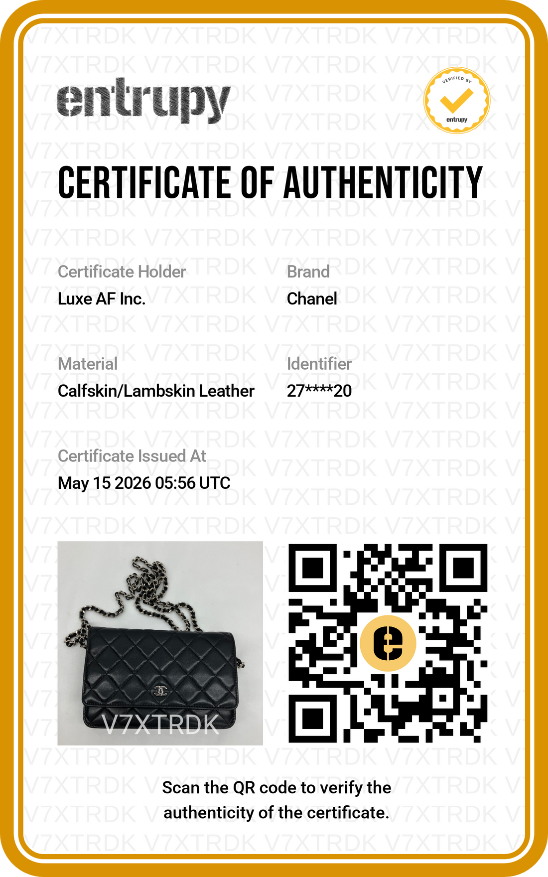 Chanel Black Quilted Lambskin Wallet On Chain With Silver Buckle(27***20) CC1929
