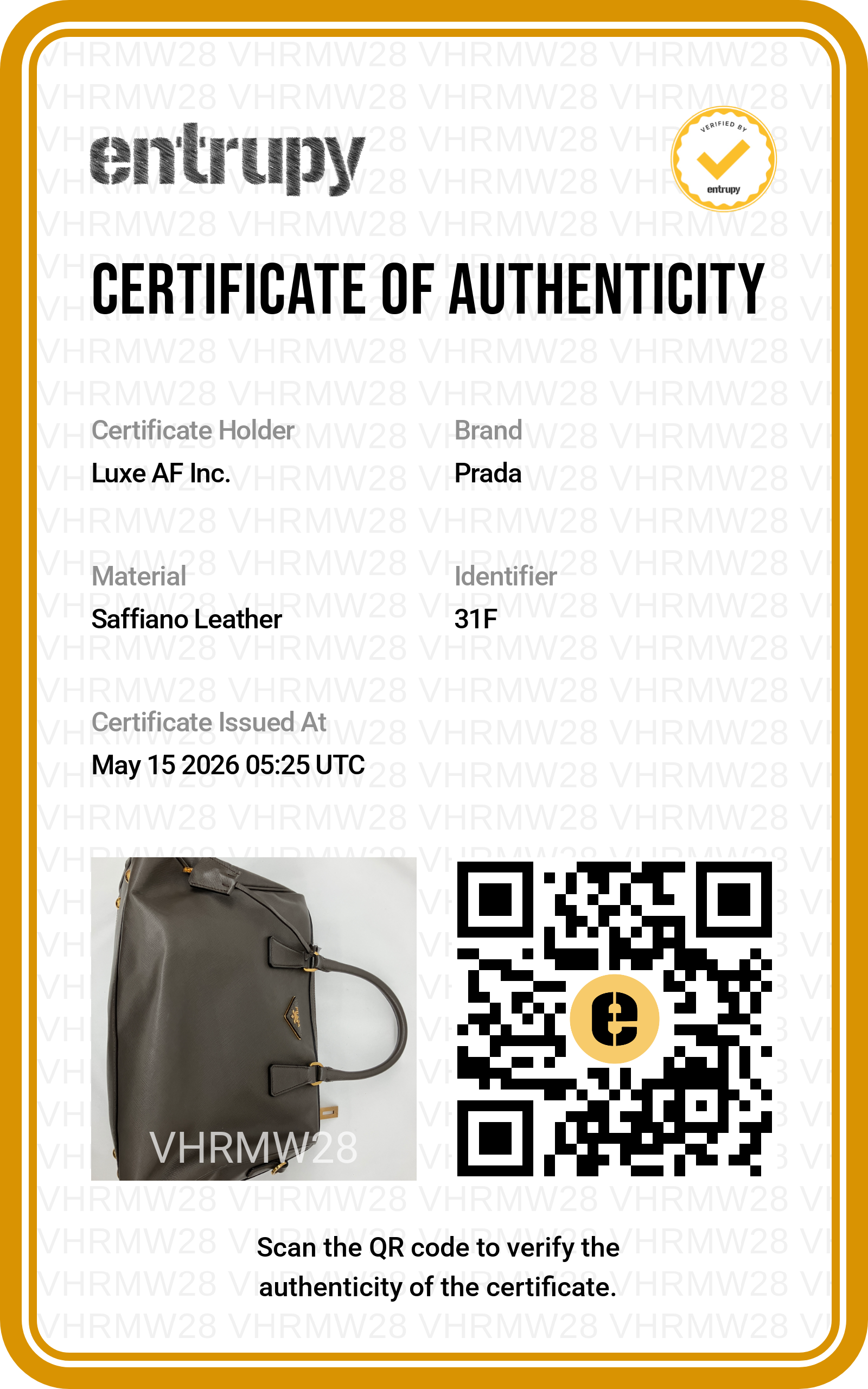 Prada Galleria Grey Saffiano Leather Handle Bag PR316