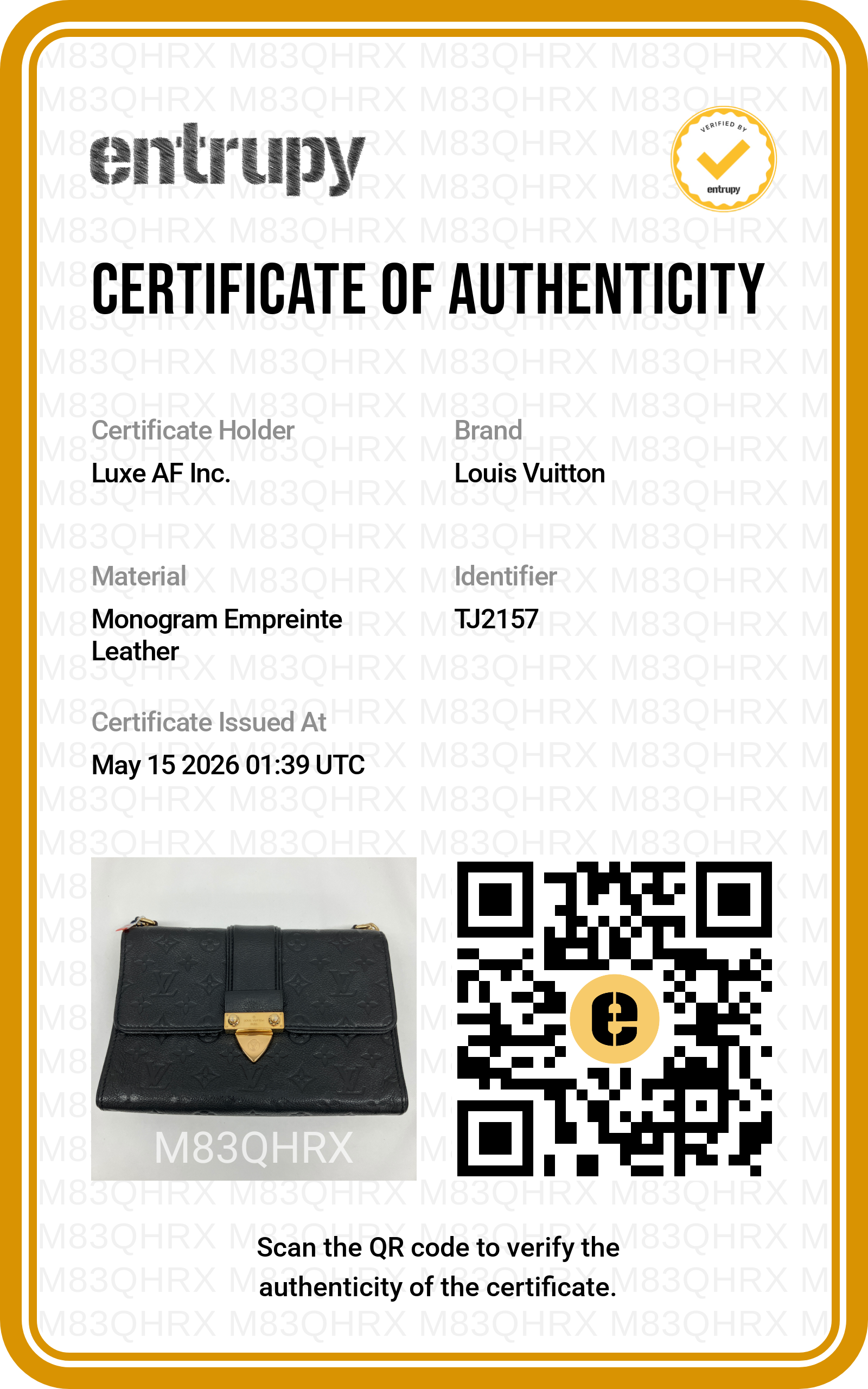 Louis Vuitton Saint Sulpice Black Monogram Empreinte Shoulder Bag LV2691