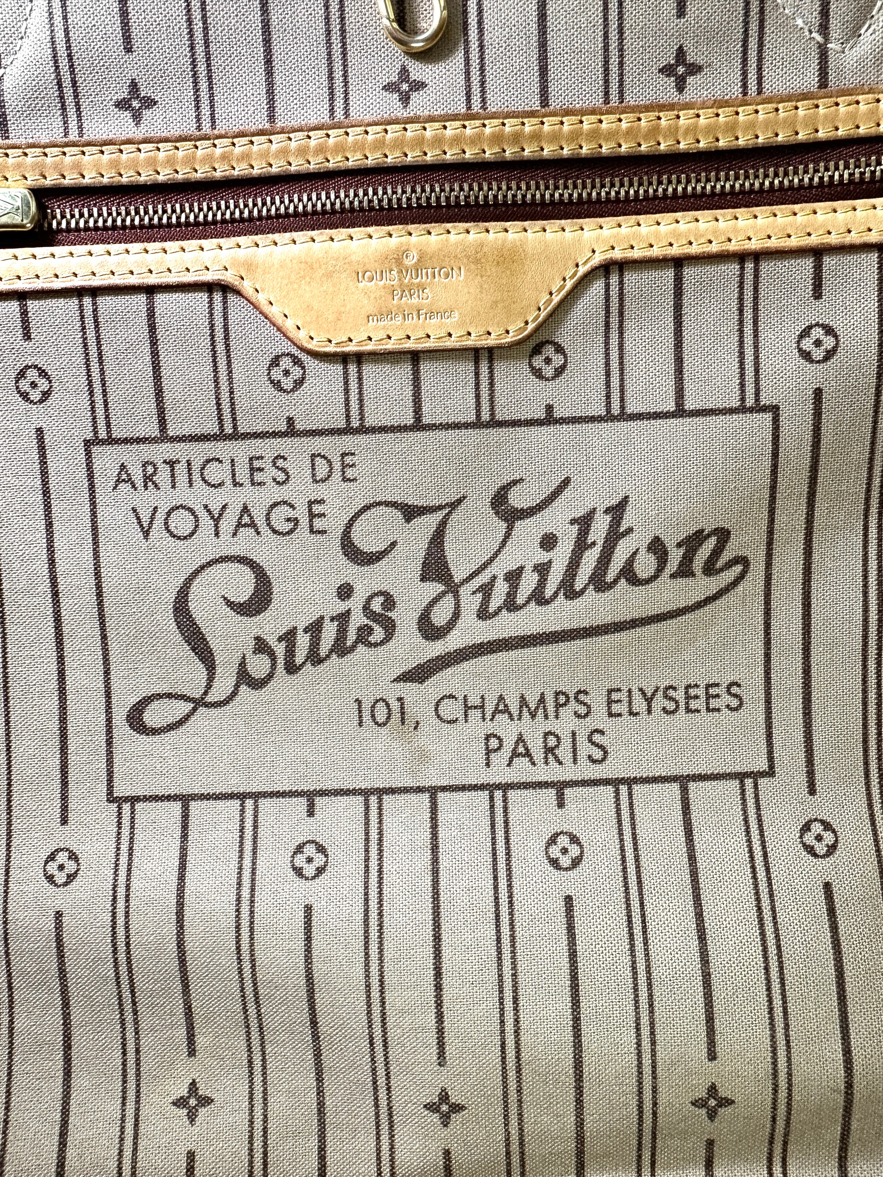 Louis Vuitton Neverfull GM Monogram Canvas Handle Bag LV2699