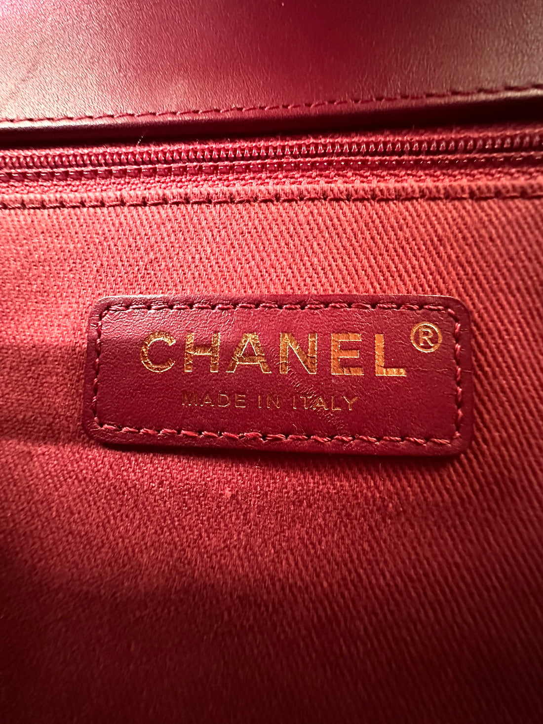 Chanel CoCo Handle Red Chevron Quilted Calfskin Medium Size Shoulder Bag(26***49) CC1933