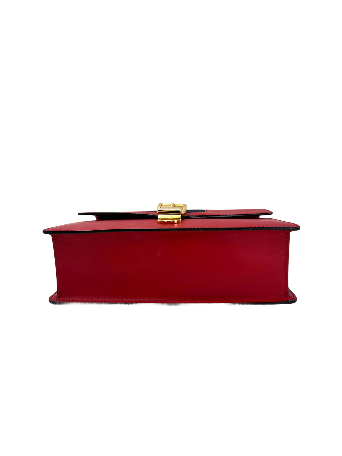 Gucci Sylvie Red Leather Medium Size Shoulder Bag GG965