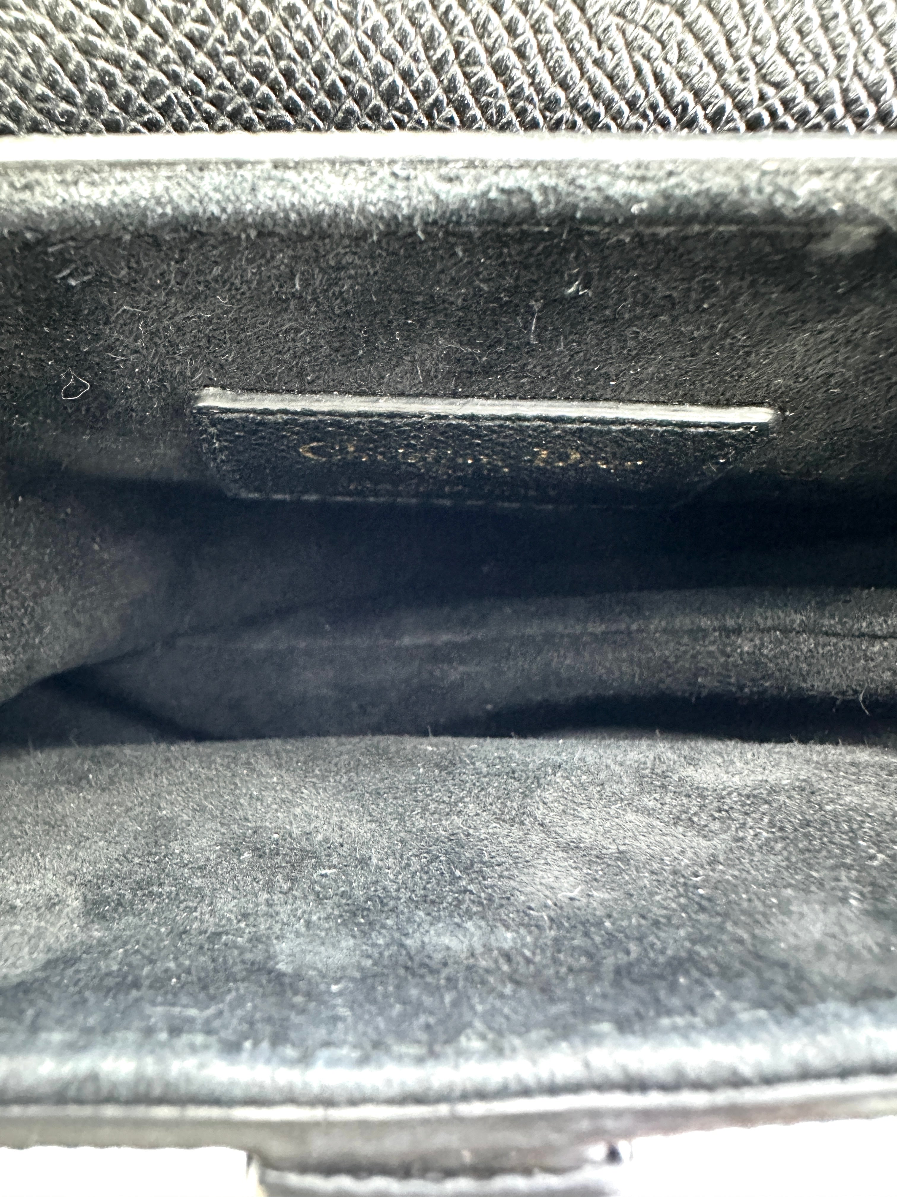 Christian Dior Black Leather Saddle Bag DR726