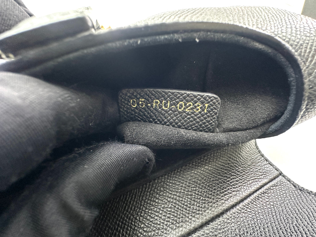 Christian Dior Black Leather Saddle Bag DR726