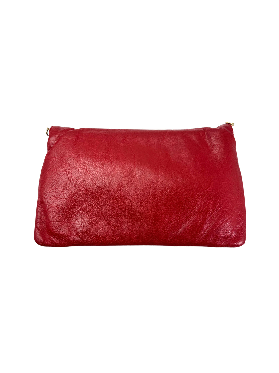 Balenciaga Envelope Red Leather Handle Bag BB71
