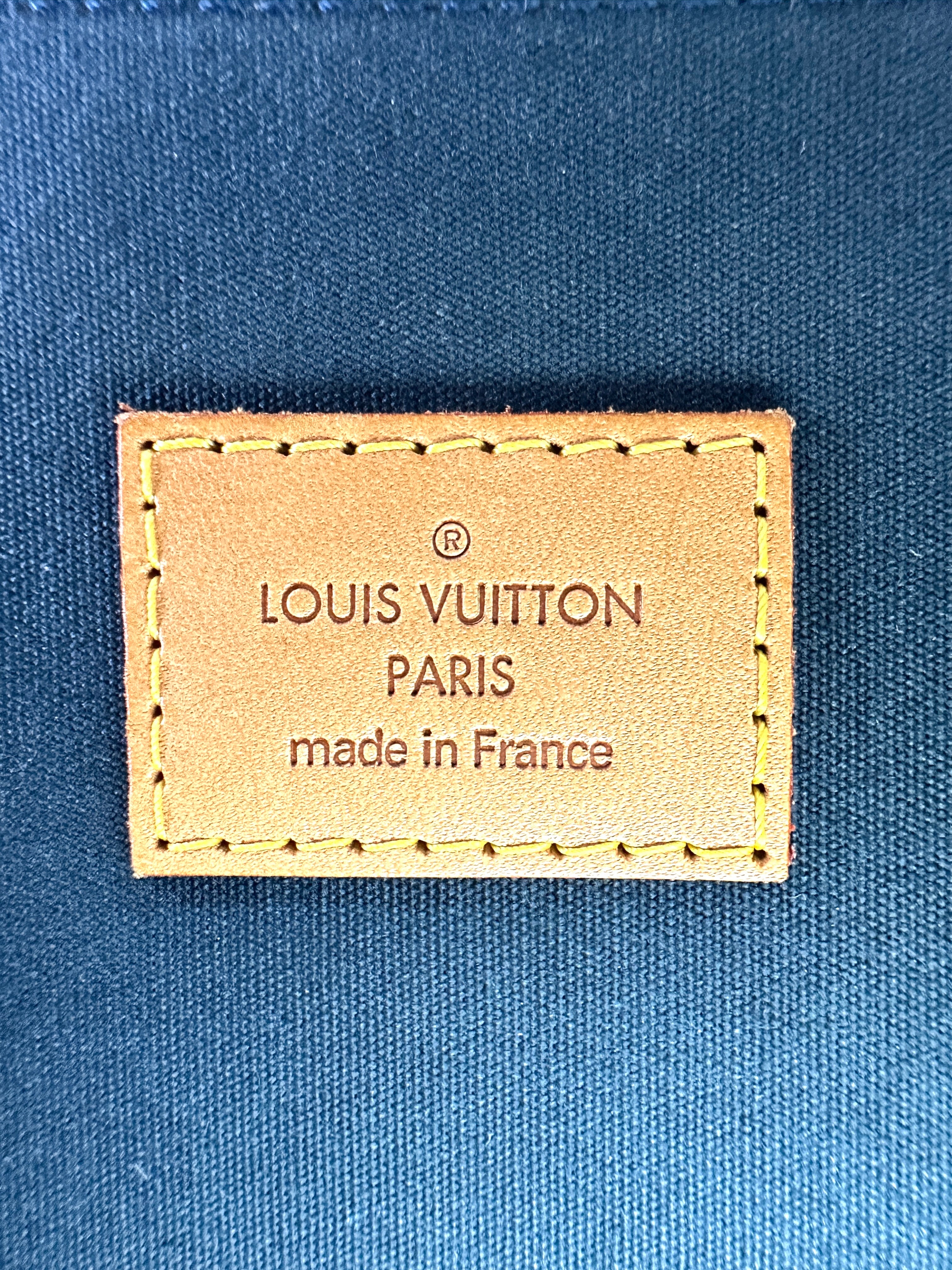 Louis Vuitton Alma GM Green Monogram Vernis Leather Handle Bag LV2705
