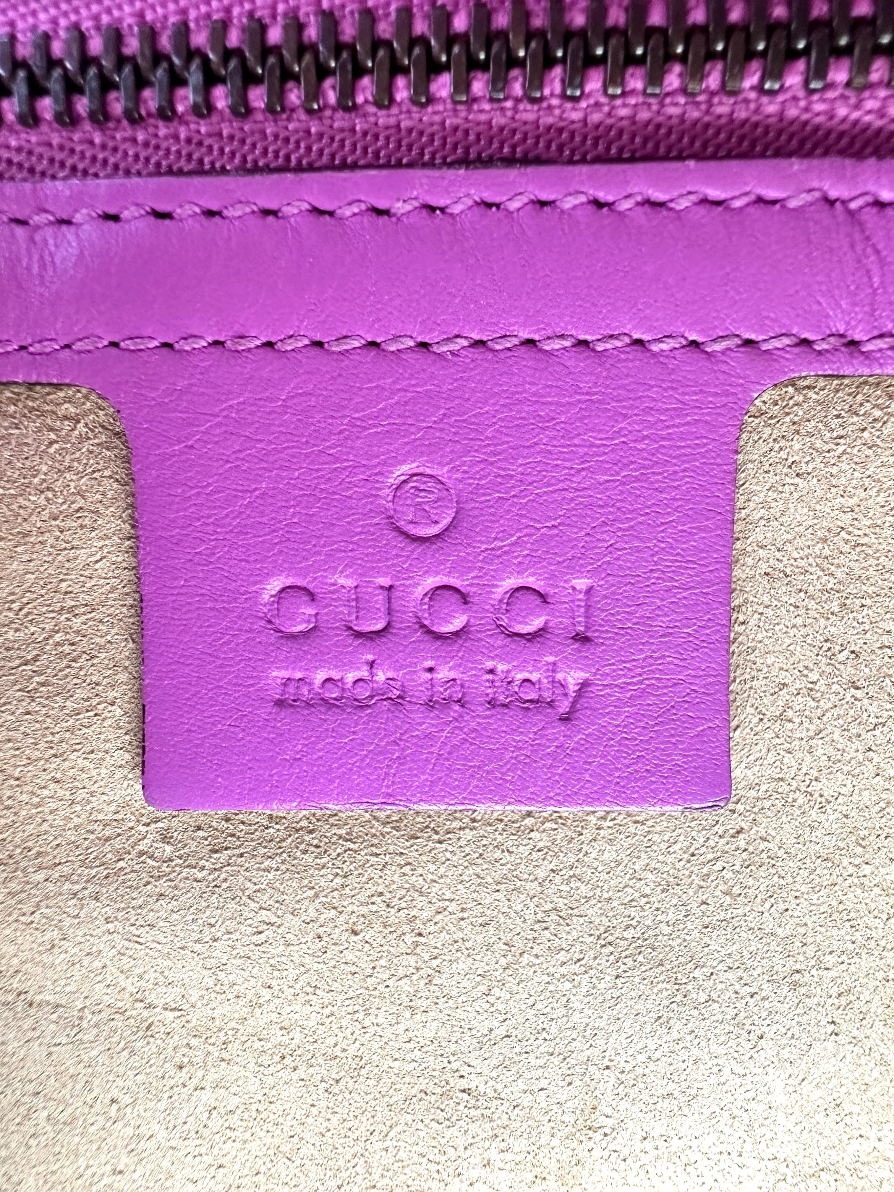 Gucci GG Marmont Pink Matelasse Leather Shoulder Bag GG962