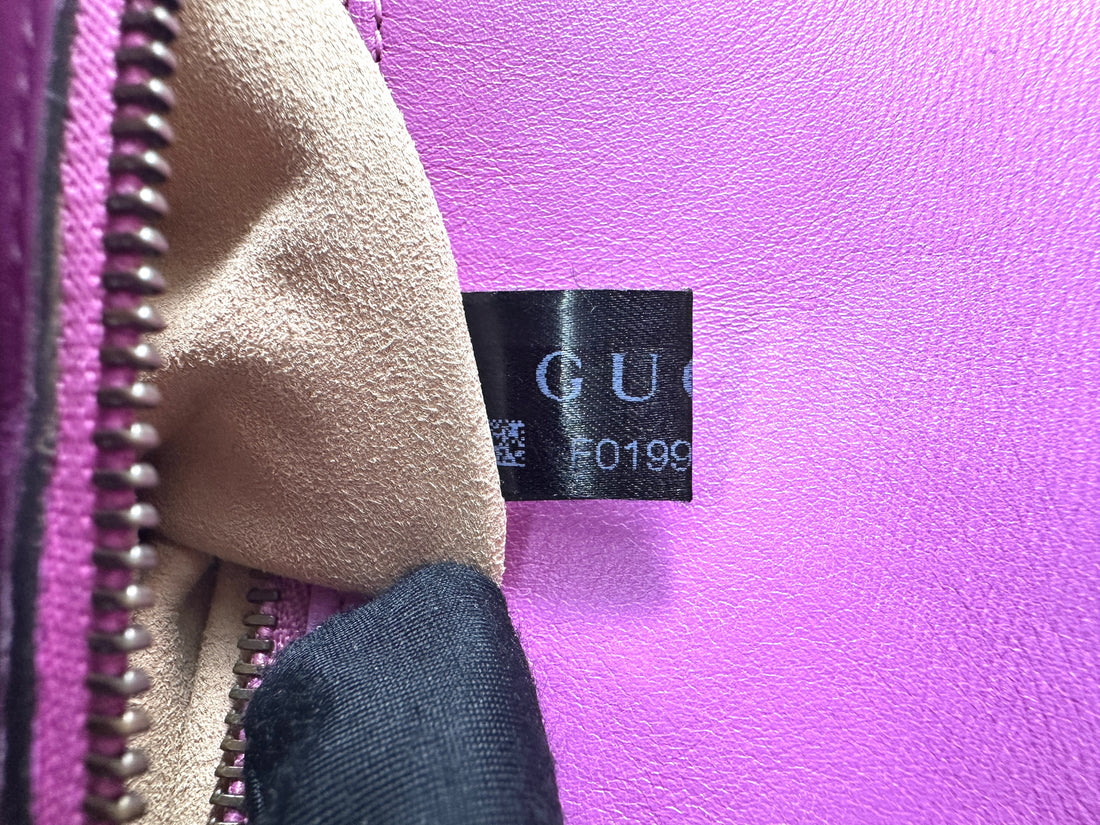 Gucci GG Marmont Pink Matelasse Leather Shoulder Bag GG962