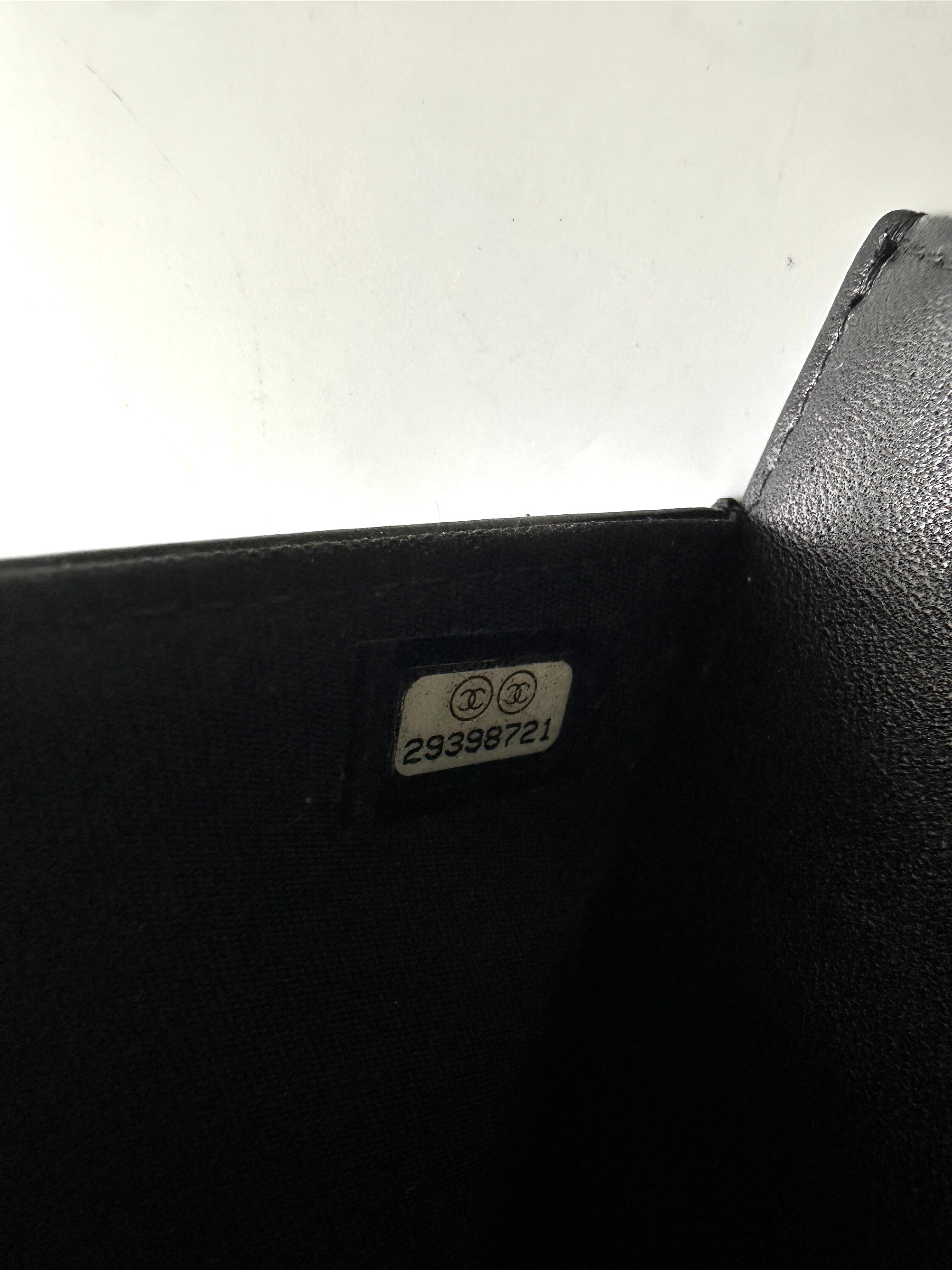 Chanel LeBoy Black Quilted Lambskin Wallet On Chain(29***21) CC1938