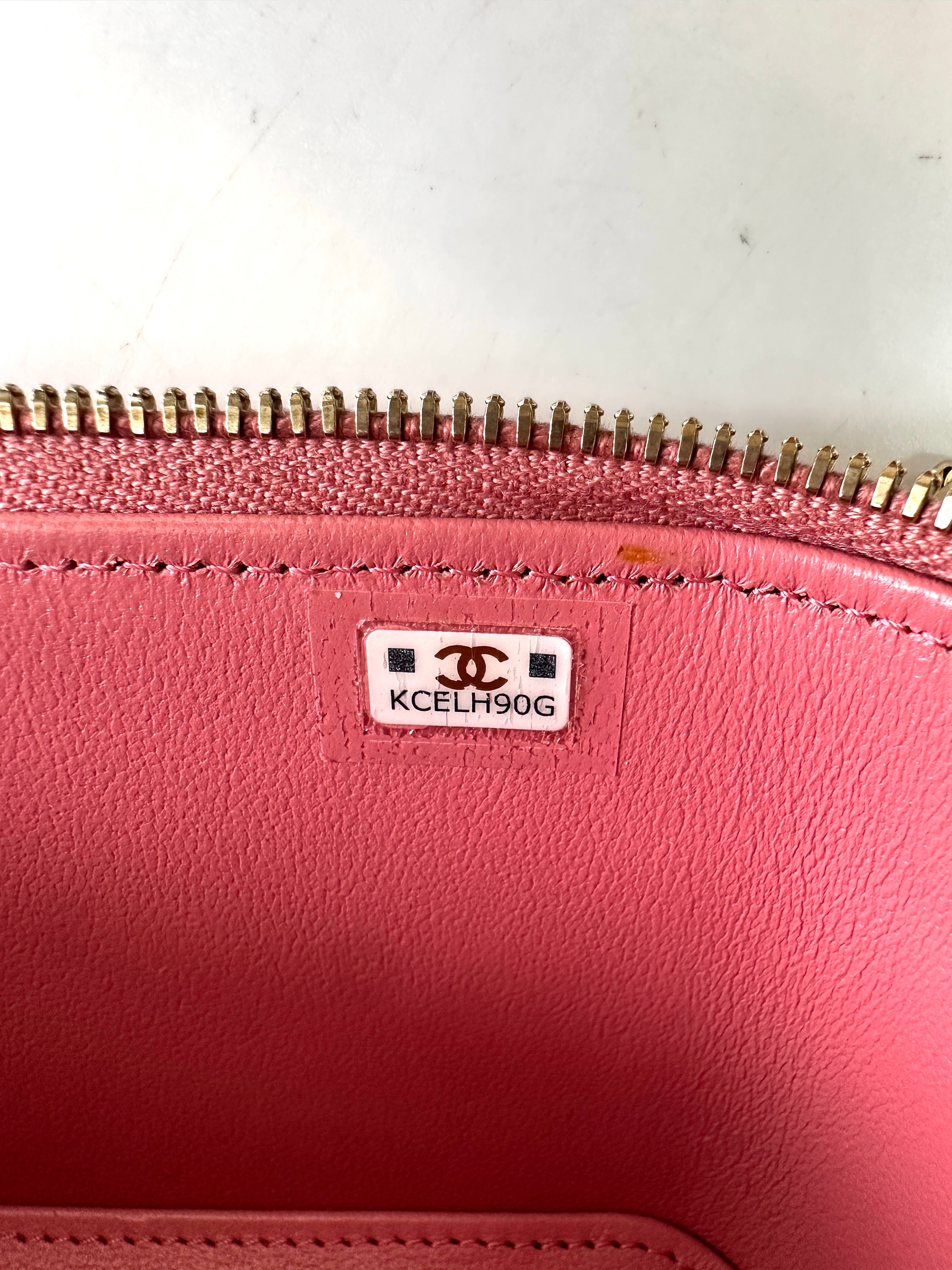 Chanel Pink Quilted Leather Top Handle Vanity Case(KC***0G) CC1940