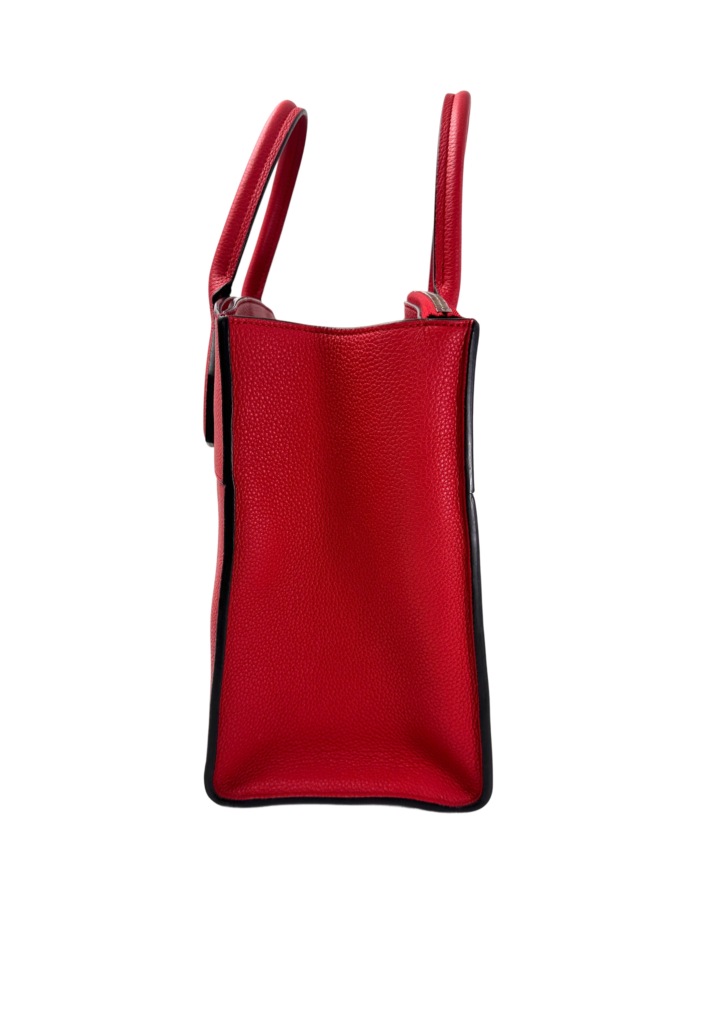 Louis Vuitton City Steamer Red Grained Leather Handle Bag LV2706