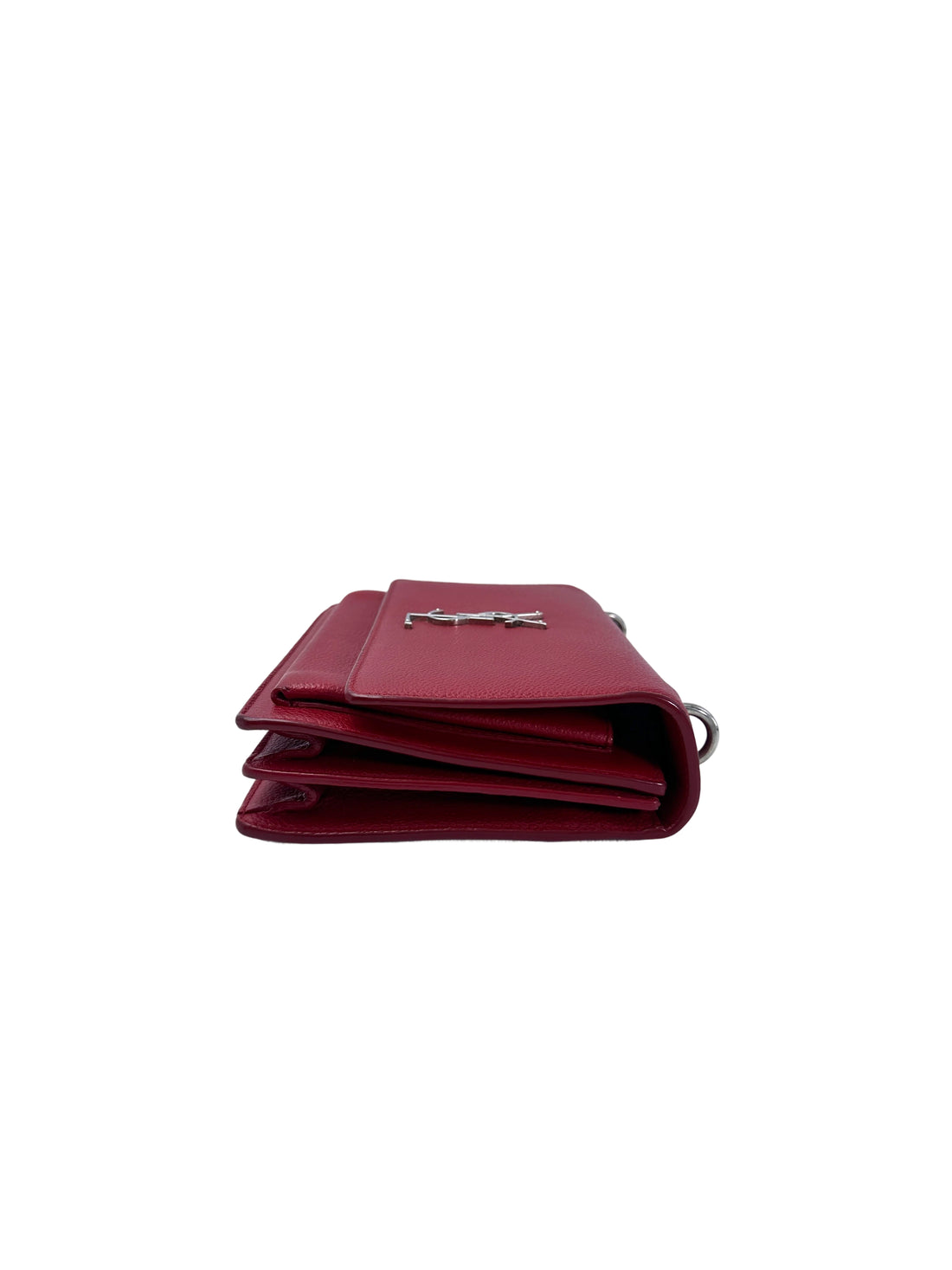 Saint Laurent Sunset Red Leather Shoulder Bag SL232