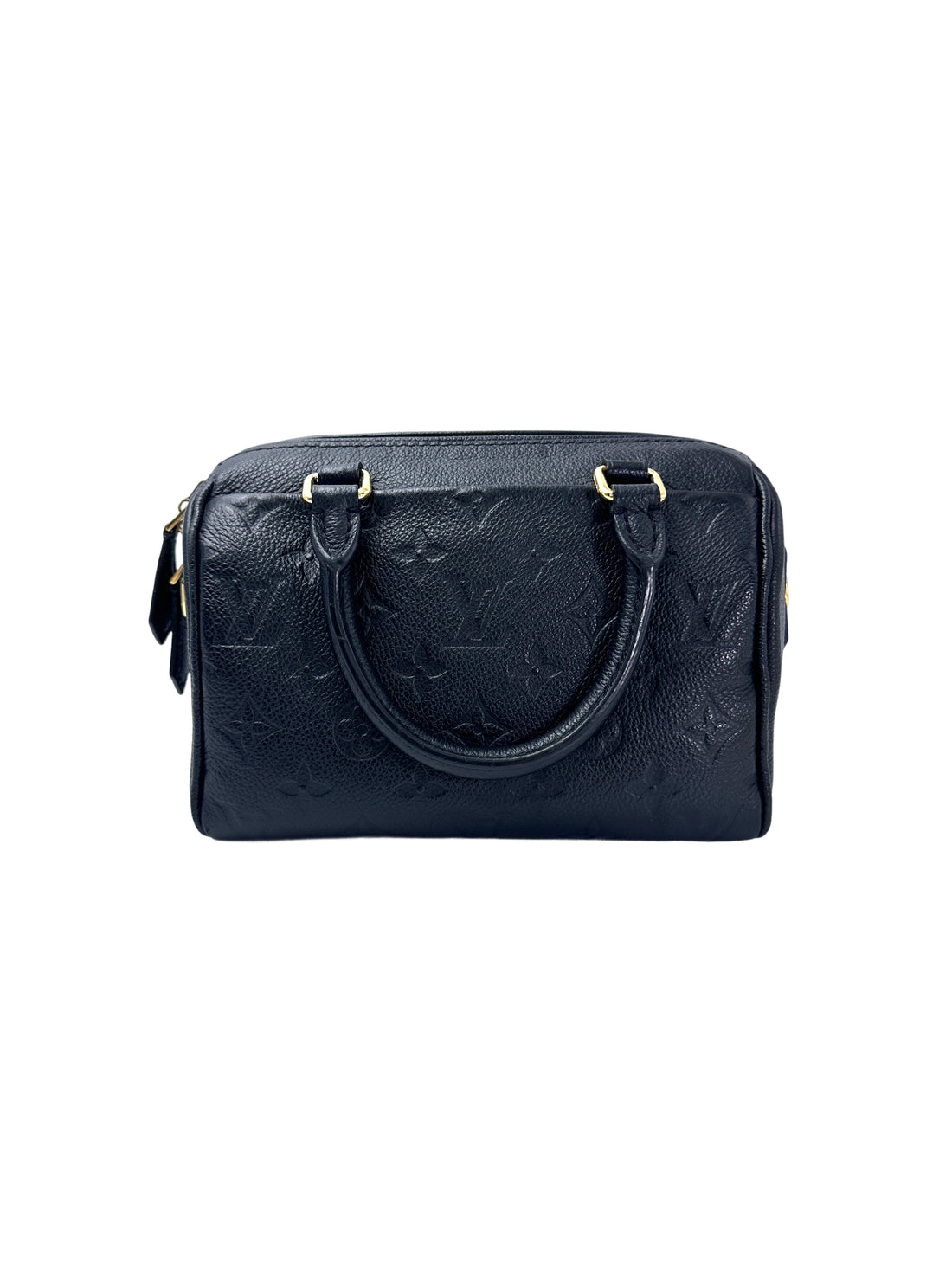 Louis Vuitton Speedy20 Black Monogram Empreinte Leather Handle Bag LV2704