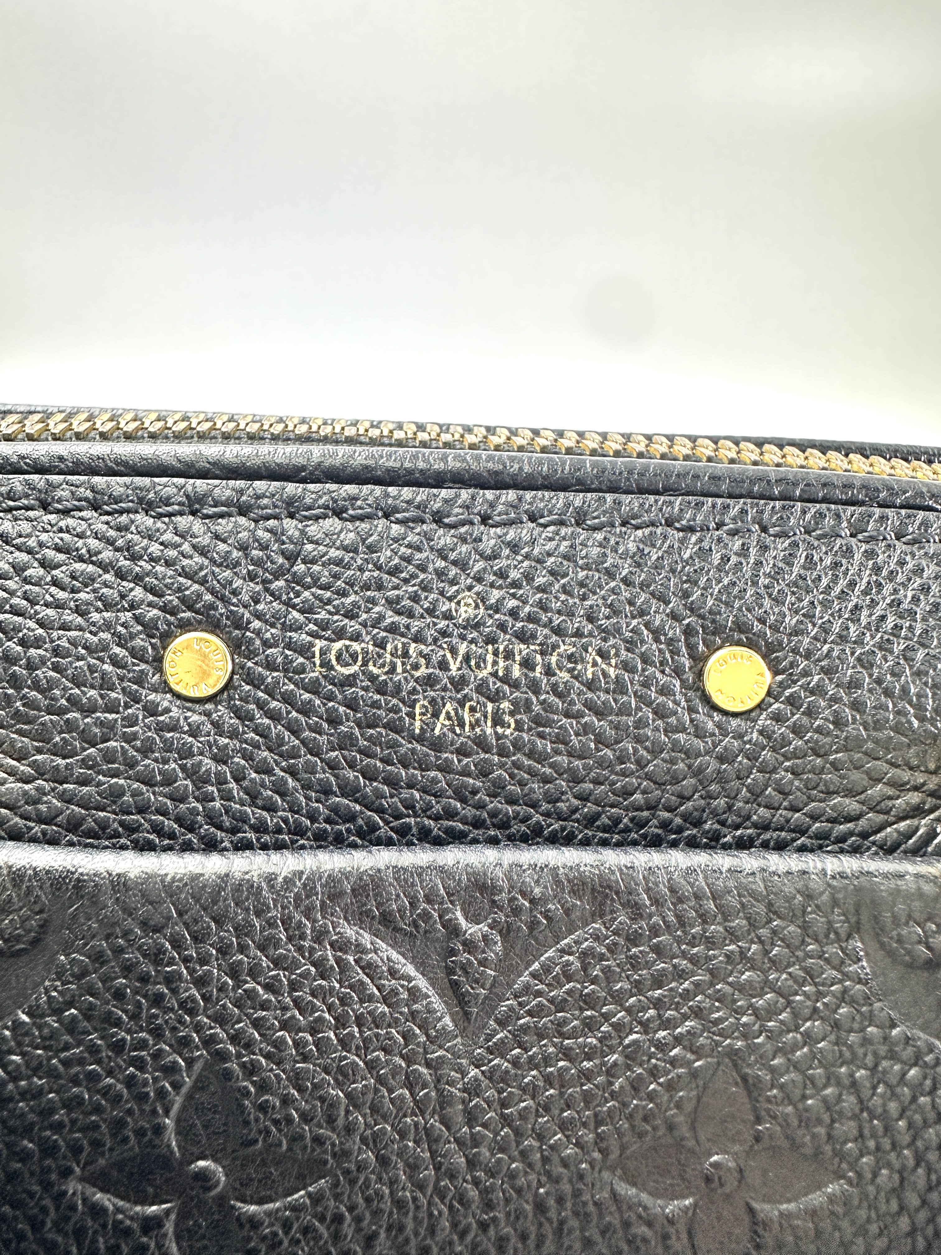 Louis Vuitton Speedy20 Black Monogram Empreinte Leather Handle Bag LV2704