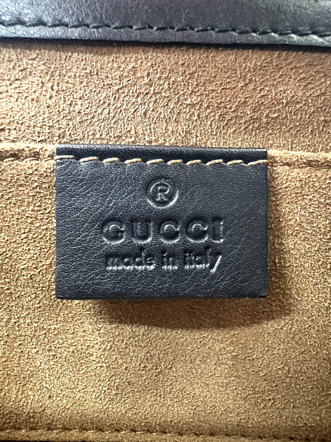 Gucci Padlock GG Canvas & Black Leather Shoulder Bag GG961