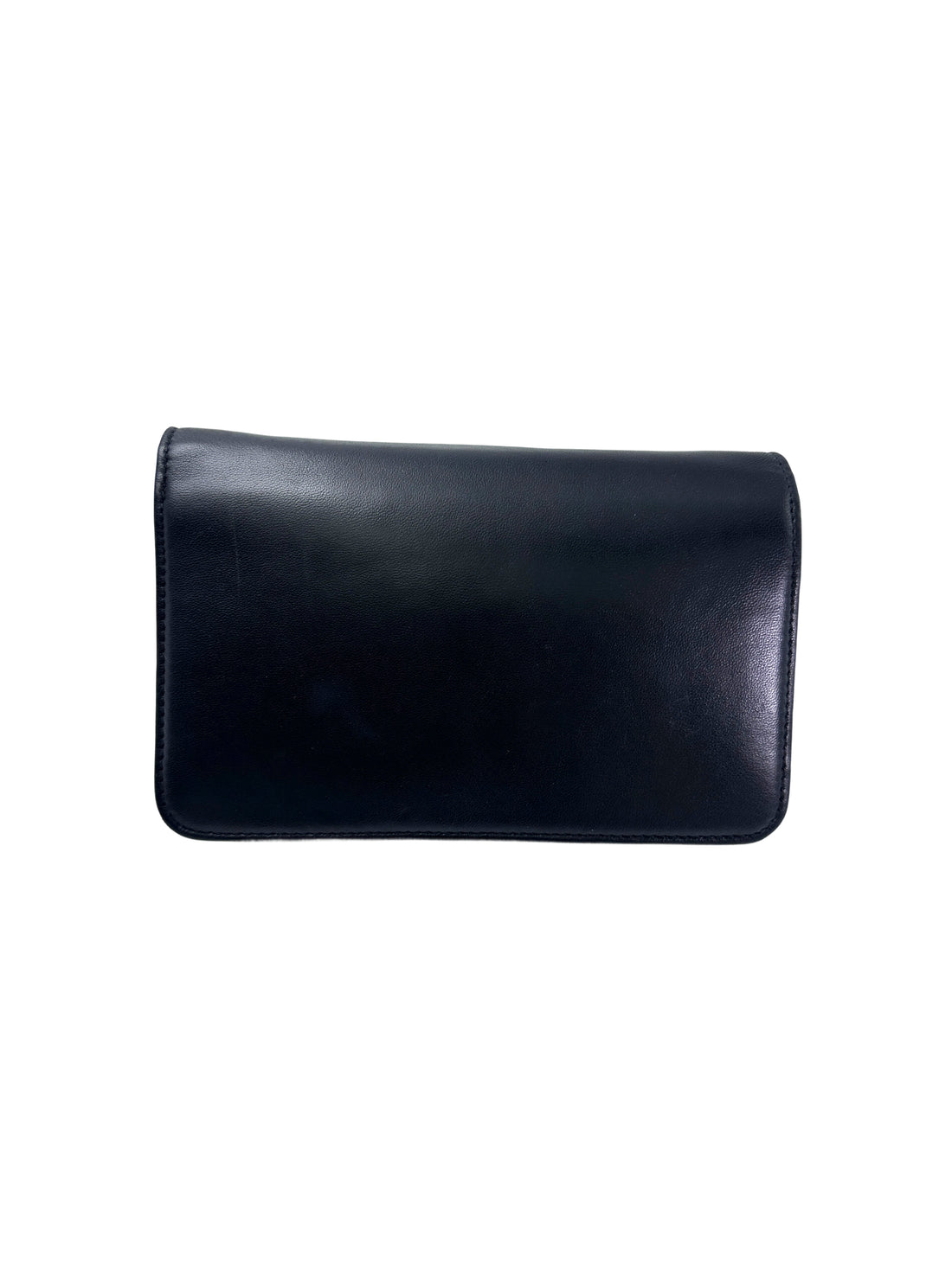 Chanel Black Leather CoCo Mark Wallet On Chain(22***96) CC1942