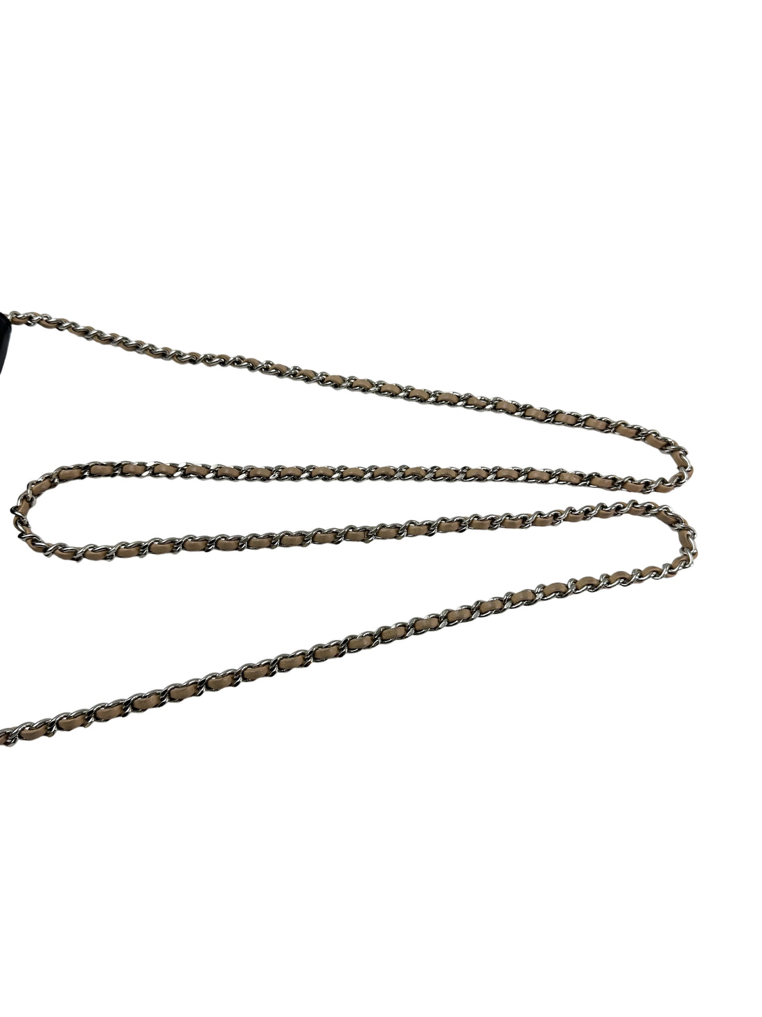 Chanel Black Leather CoCo Mark Wallet On Chain(22***96) CC1942