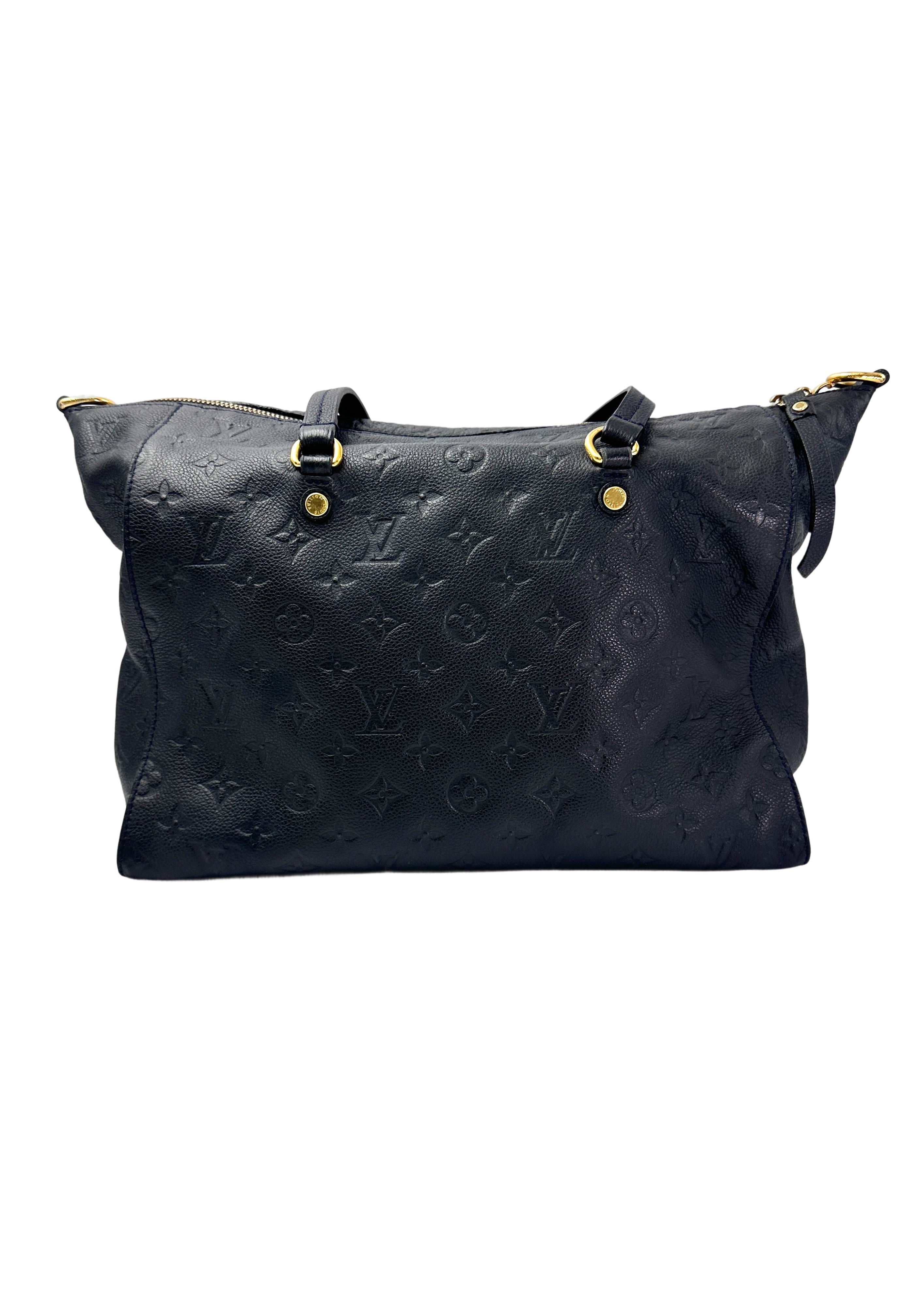 Louis Vuitton Black Monogram Empreinte Lumineuse Tote Handle Bag LV2710