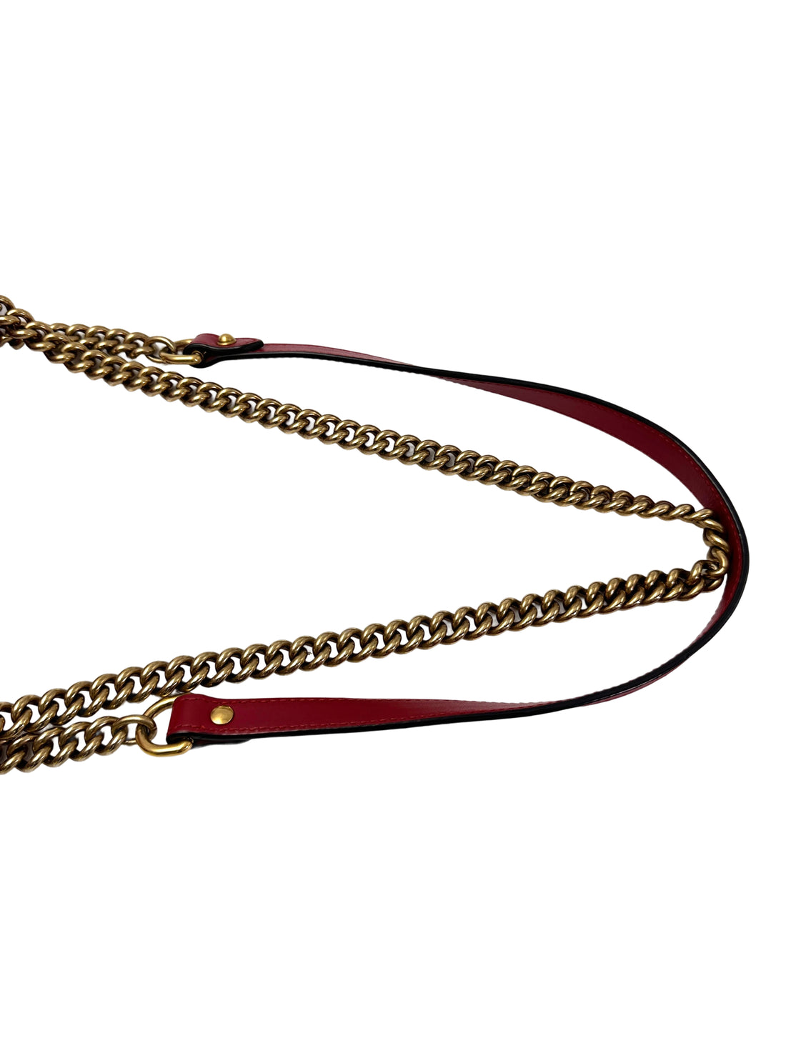 Gucci GG Marmont Red Matelasse Leather Shoulder Bag GG959