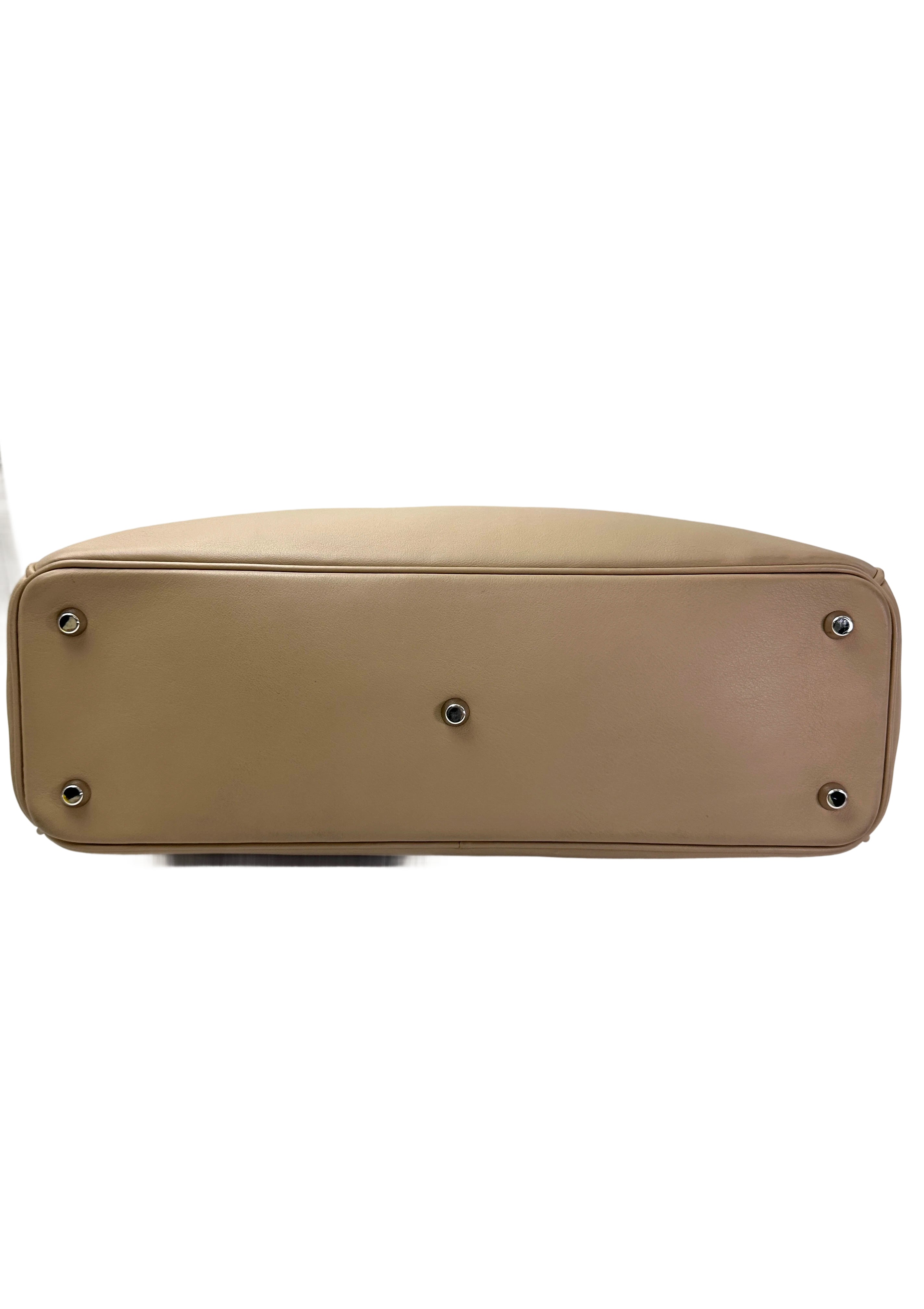 Christian Dior Diorissimo Beige Leather Top Handle Bag DR727