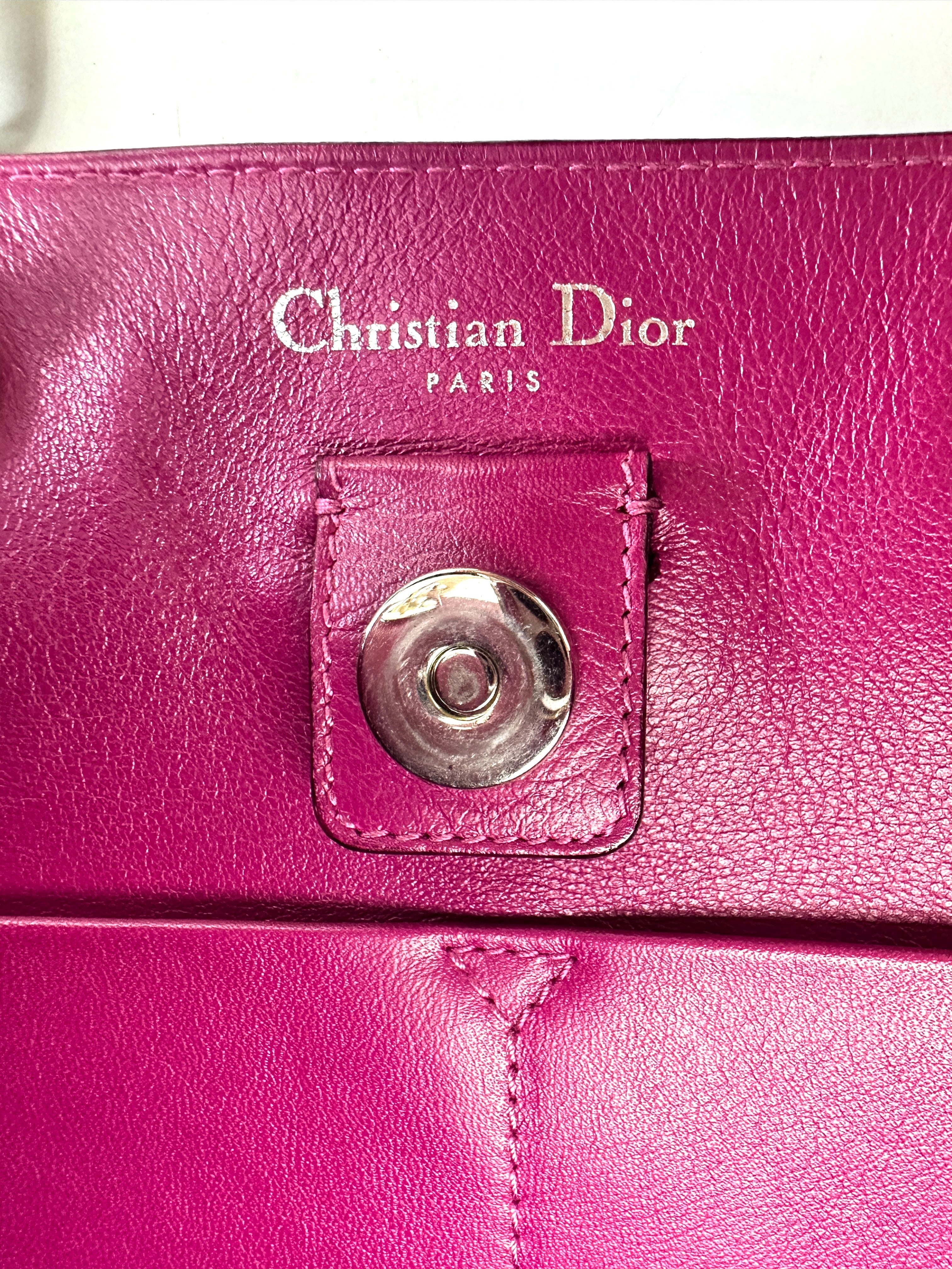Christian Dior Diorissimo Beige Leather Top Handle Bag DR727