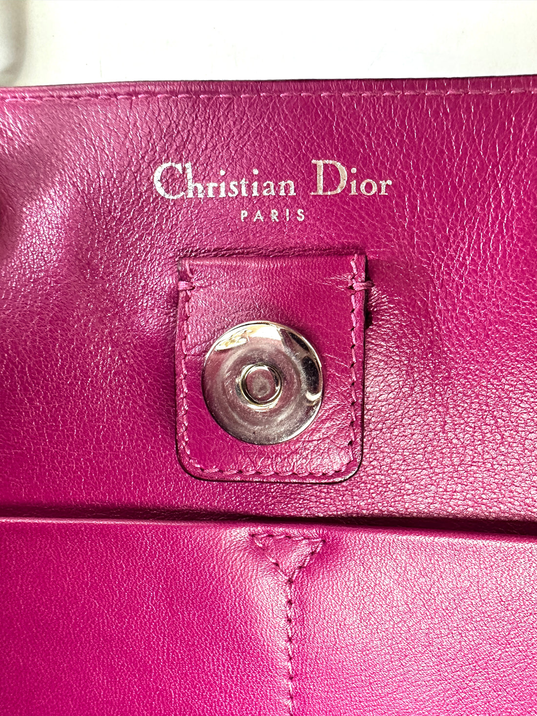 Christian Dior Diorissimo Beige Leather Top Handle Bag DR727