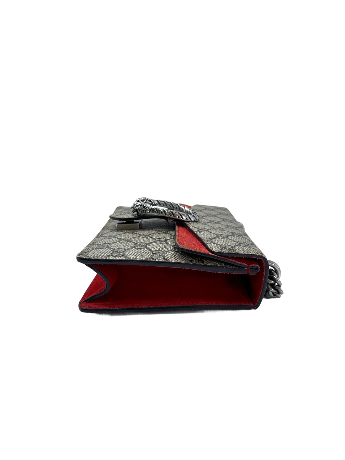 Gucci Dionysus GG Supreme Canvas Small Size Shoulder Bag With Red Trim GG967