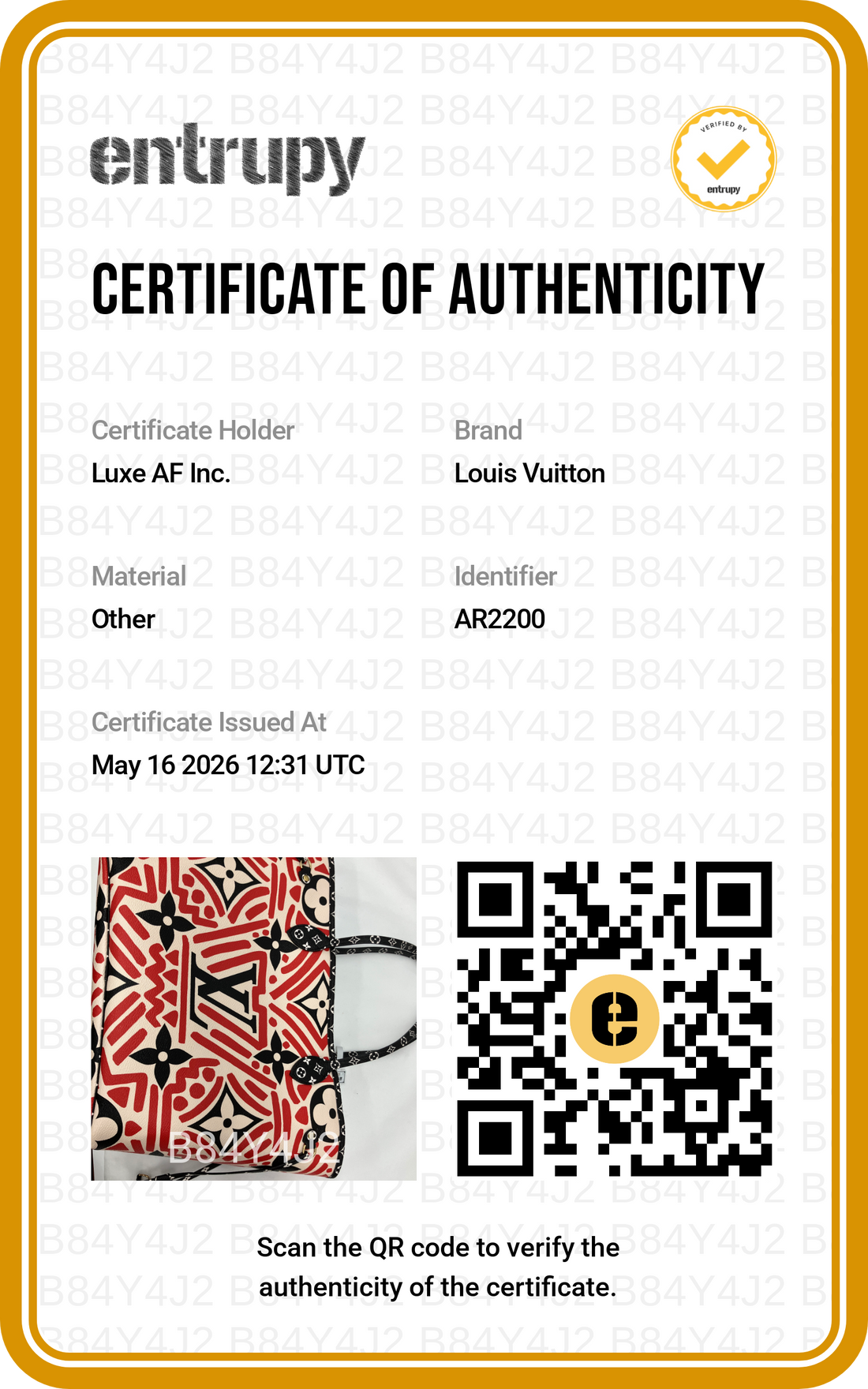 Louis Vuitton Neverfull MM Crafty Red/White Gaint Monogram Canvas Tote Bag LV2716