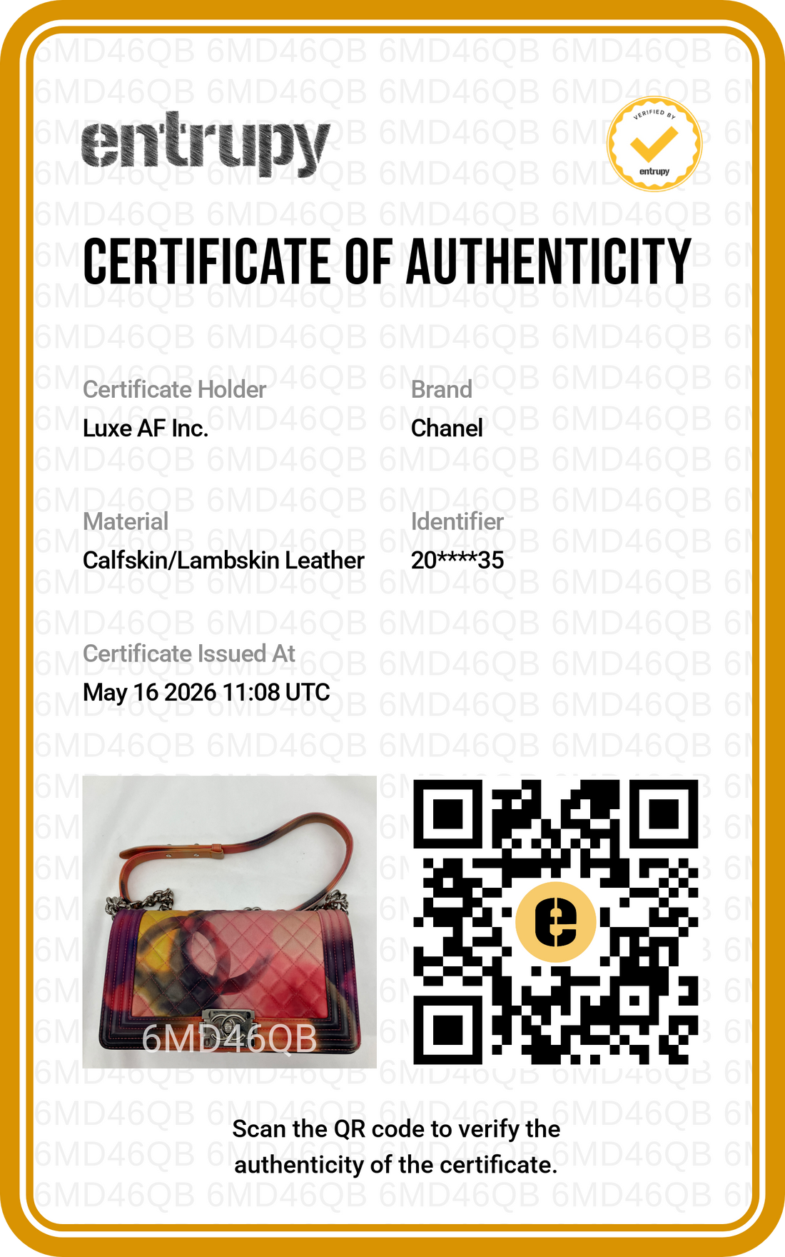 Chanel LeBoy "Flower Power" Printed Lambskin Medium Size Flap Bag With Silver Buckle(20***35) CC1950