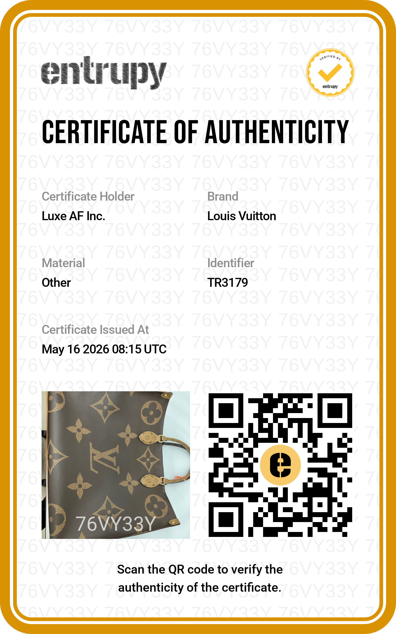 Louis Vuitton Onthego GM Monogram Canvas Handle Bag LV2713