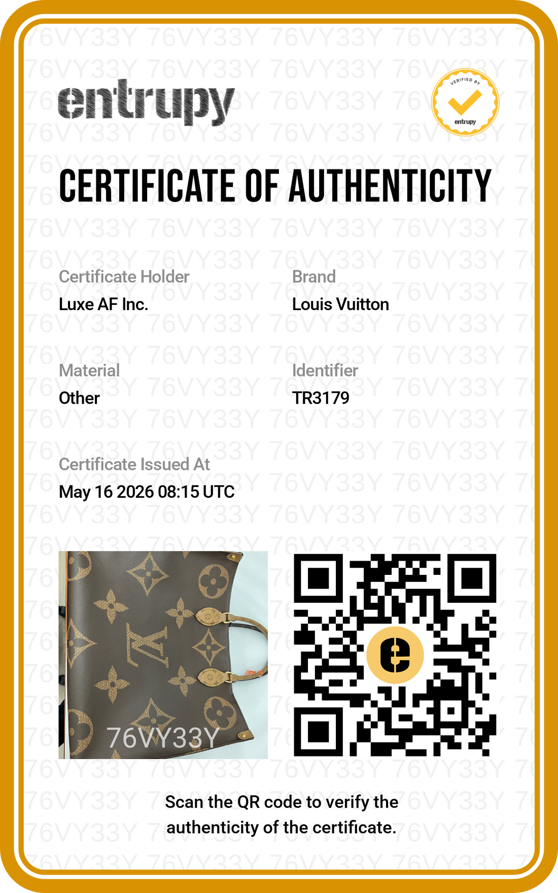 Louis Vuitton Onthego GM Monogram Canvas Handle Bag LV2713