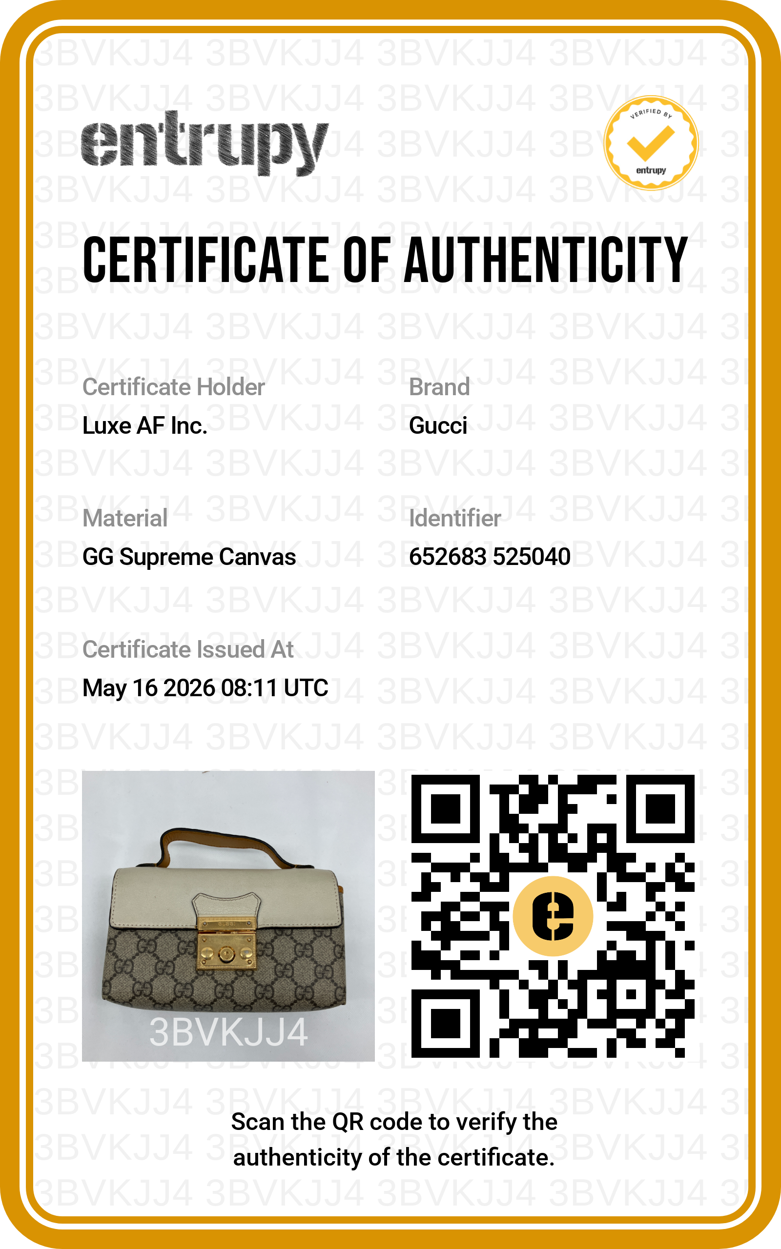 Gucci Padlock GG Canvas & White Leather Top Handle Bag GG966