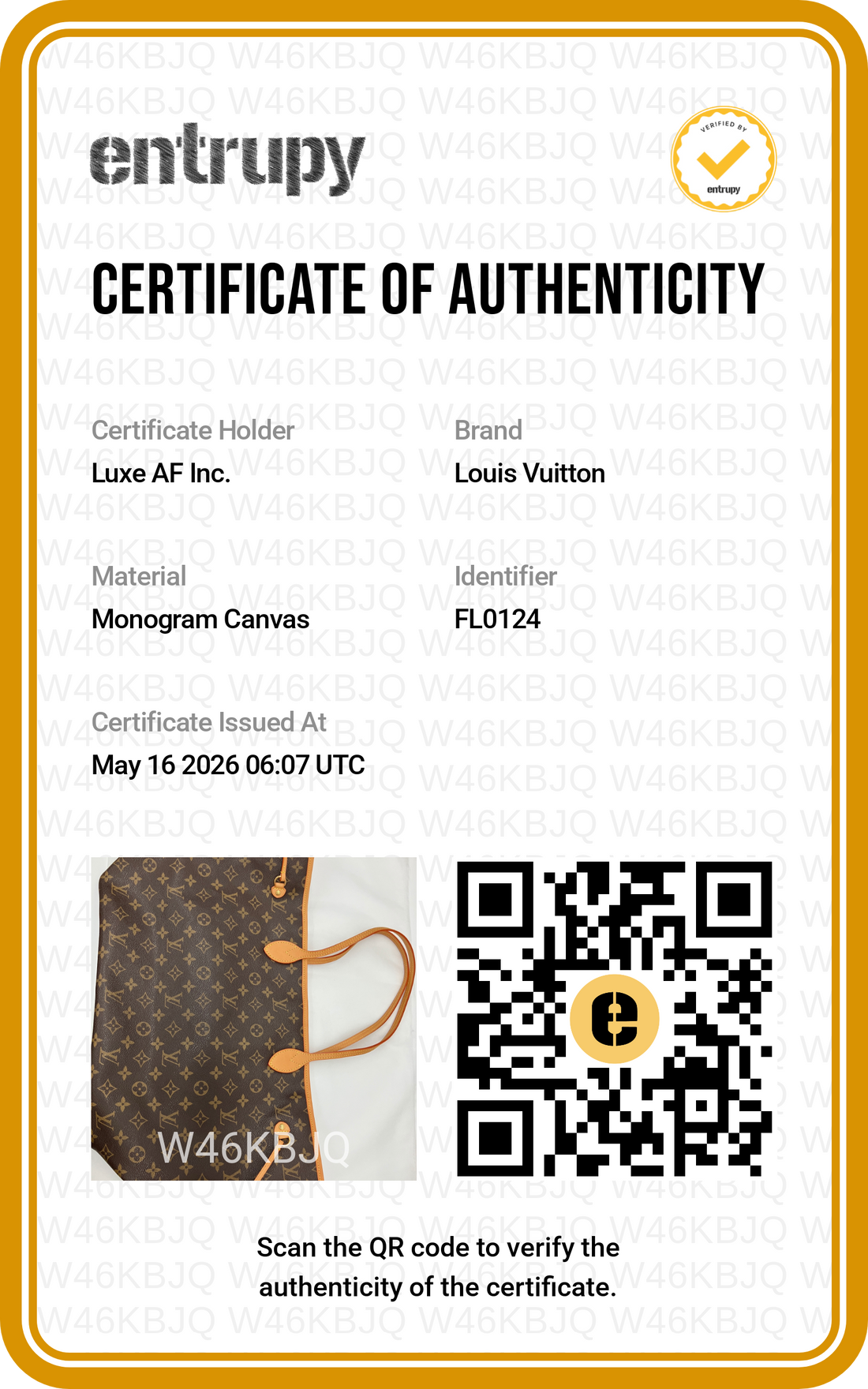 Louis Vuitton Neverfull GM Monogram Canvas Handle Bag LV2707