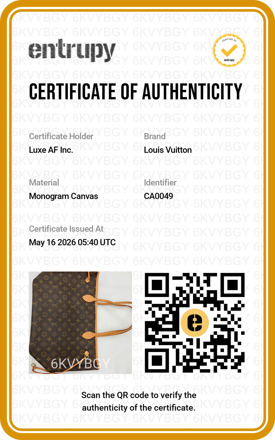 Louis Vuitton Neverfull Monogram Canvas Shoulder Bag LV2708