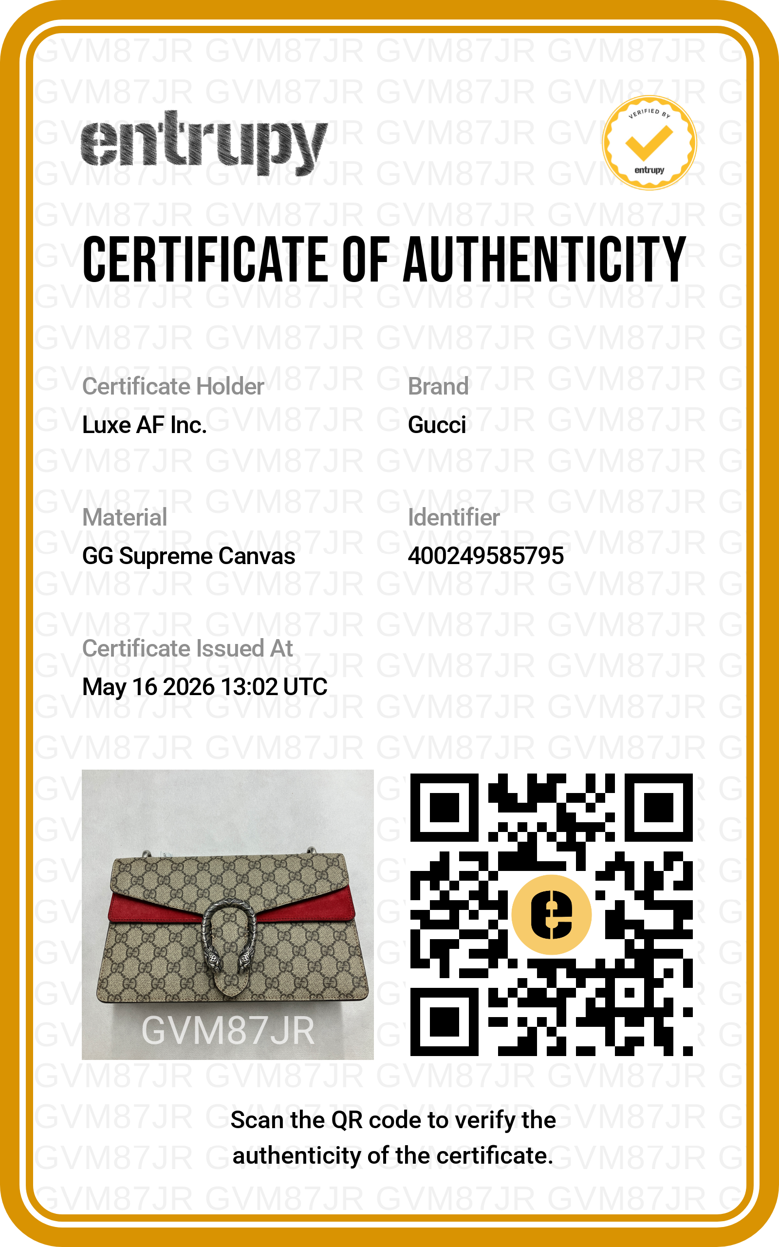 Gucci Dionysus GG Supreme Canvas Medium Size Shoulder Bag With Red Tirm GG974