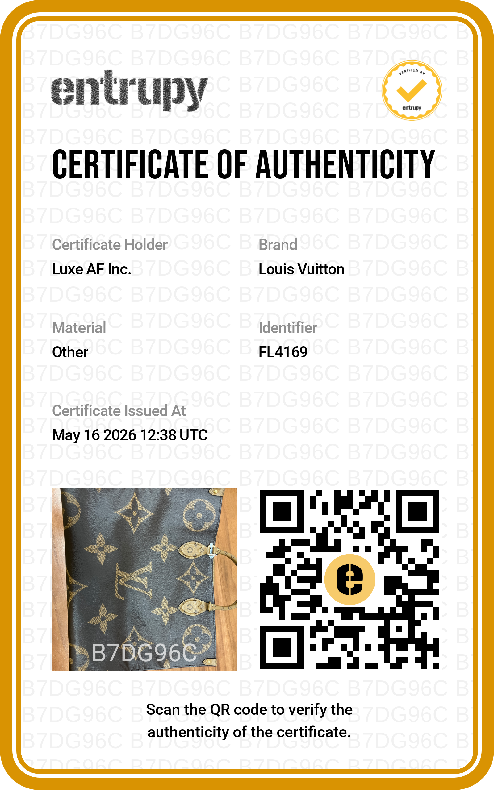 Louis Vuitton Onthego GM Monogram Canvas Handle Bag LV2830