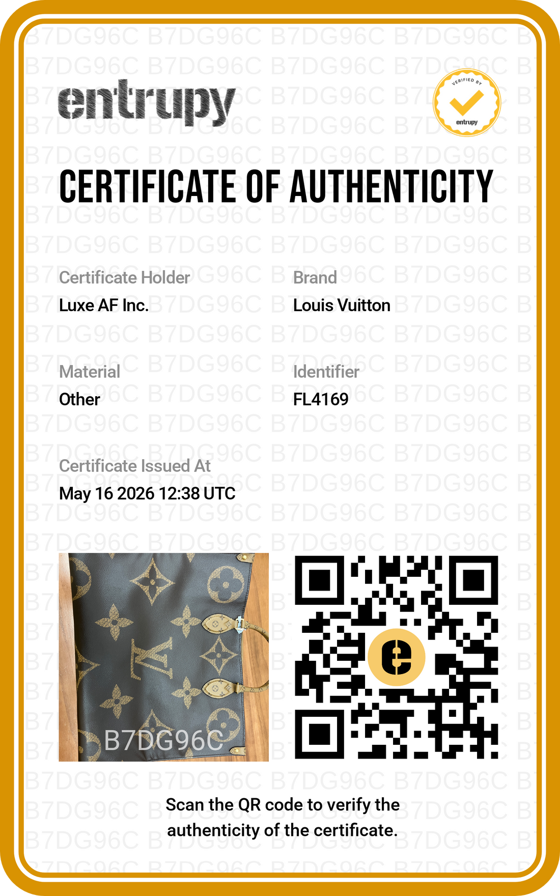 Louis Vuitton Onthego GM Monogram Canvas Handle Bag LV2830