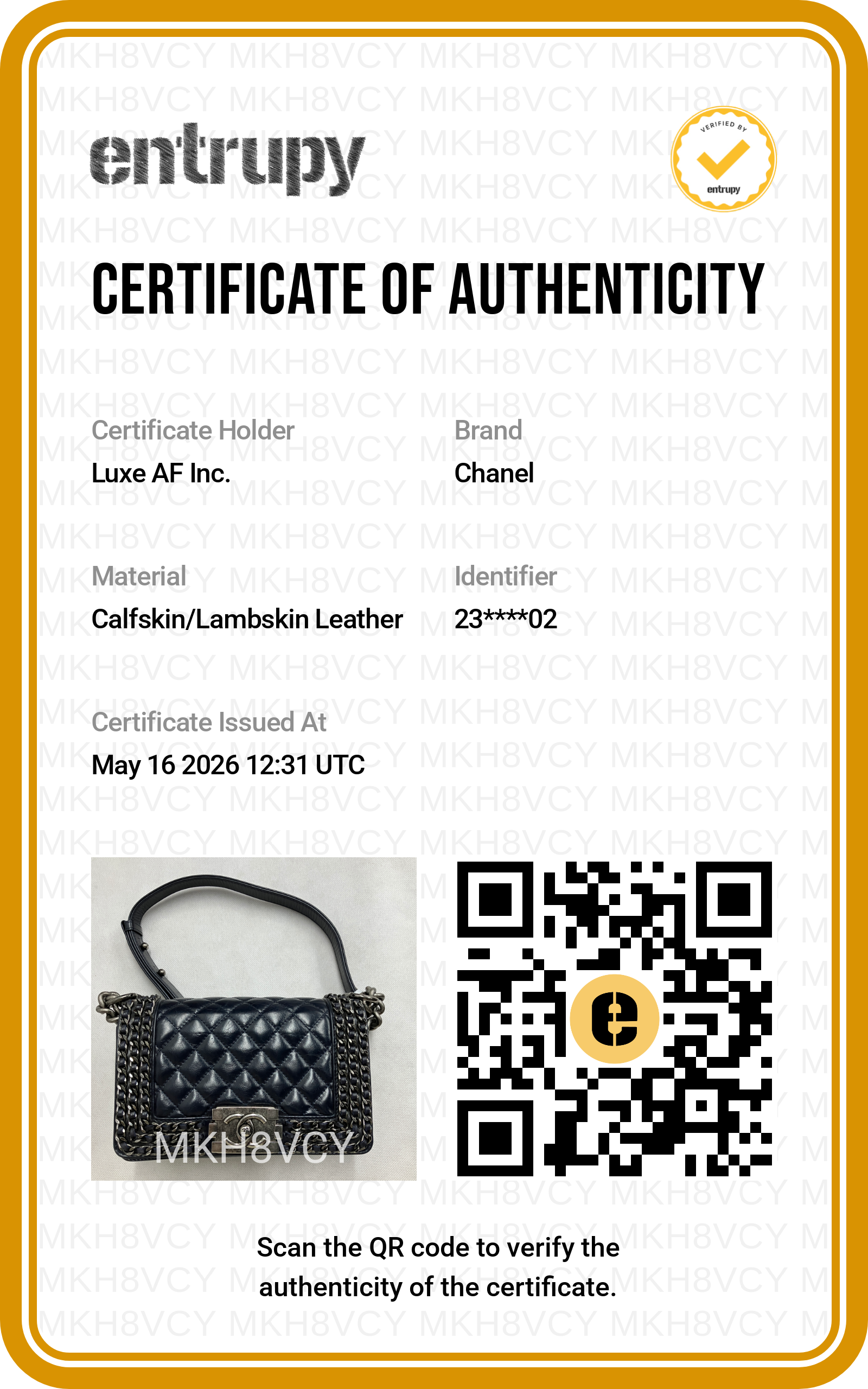 Chanel LeBoy Black Quilted Leather Flap Bag With Braided Chain Edges(23***02) CC1949
