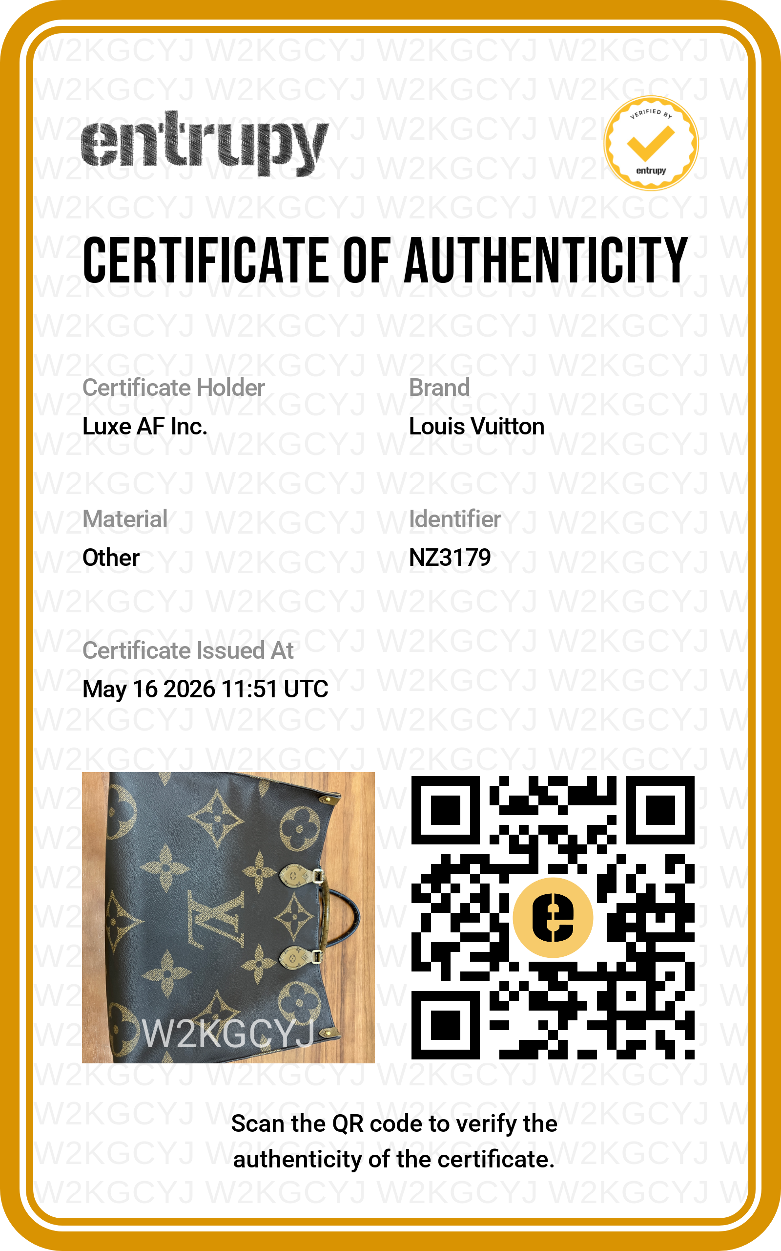 Louis Vuitton Onthego GM Monogram Canvas Handle Bag LV2718