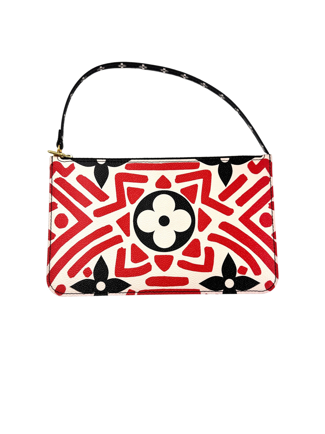 Louis Vuitton Neverfull MM Crafty Red/White Gaint Monogram Canvas Tote Bag LV2716