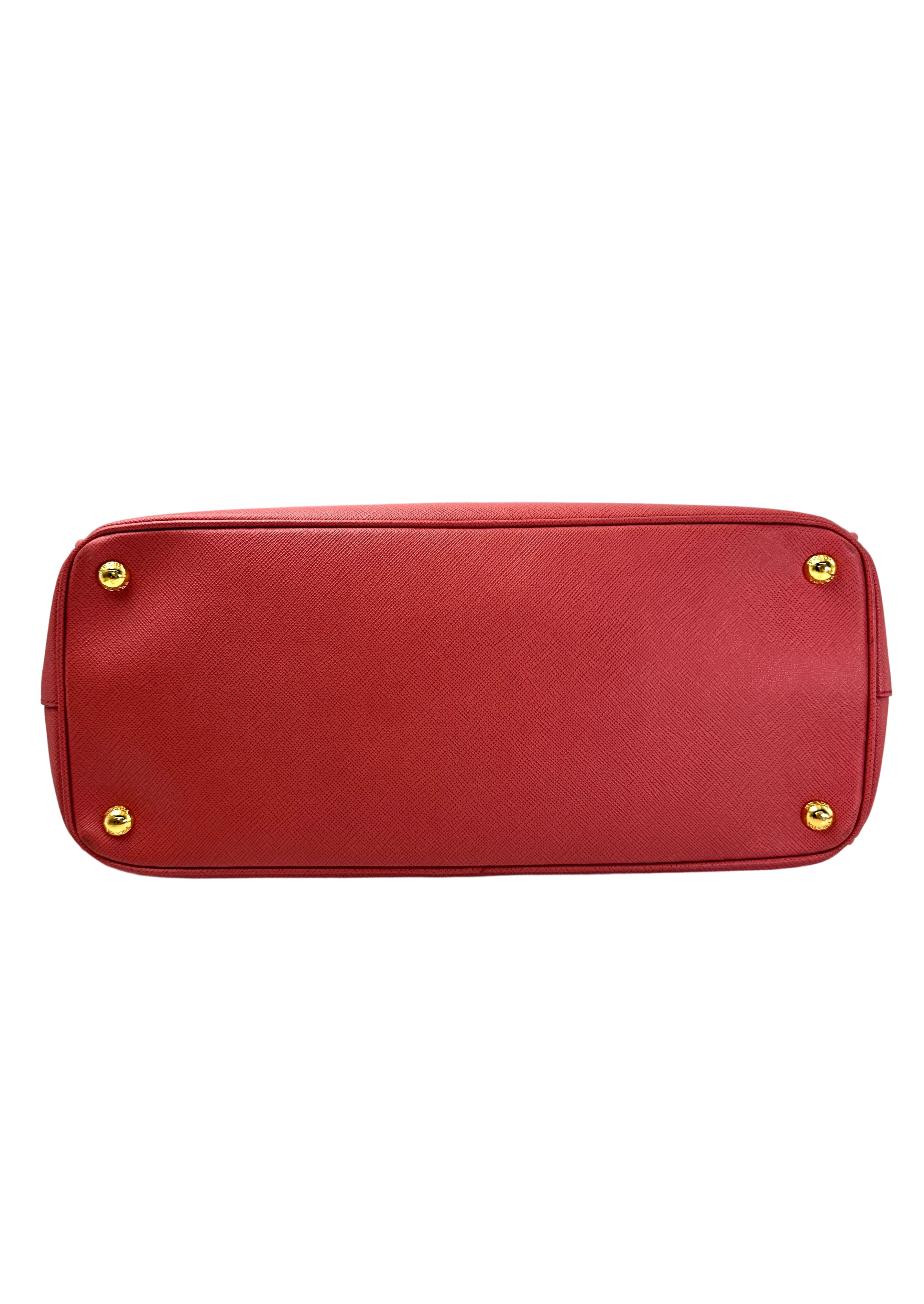 Prada Galleria Pink Saffiano Leather Handle Bag PR322