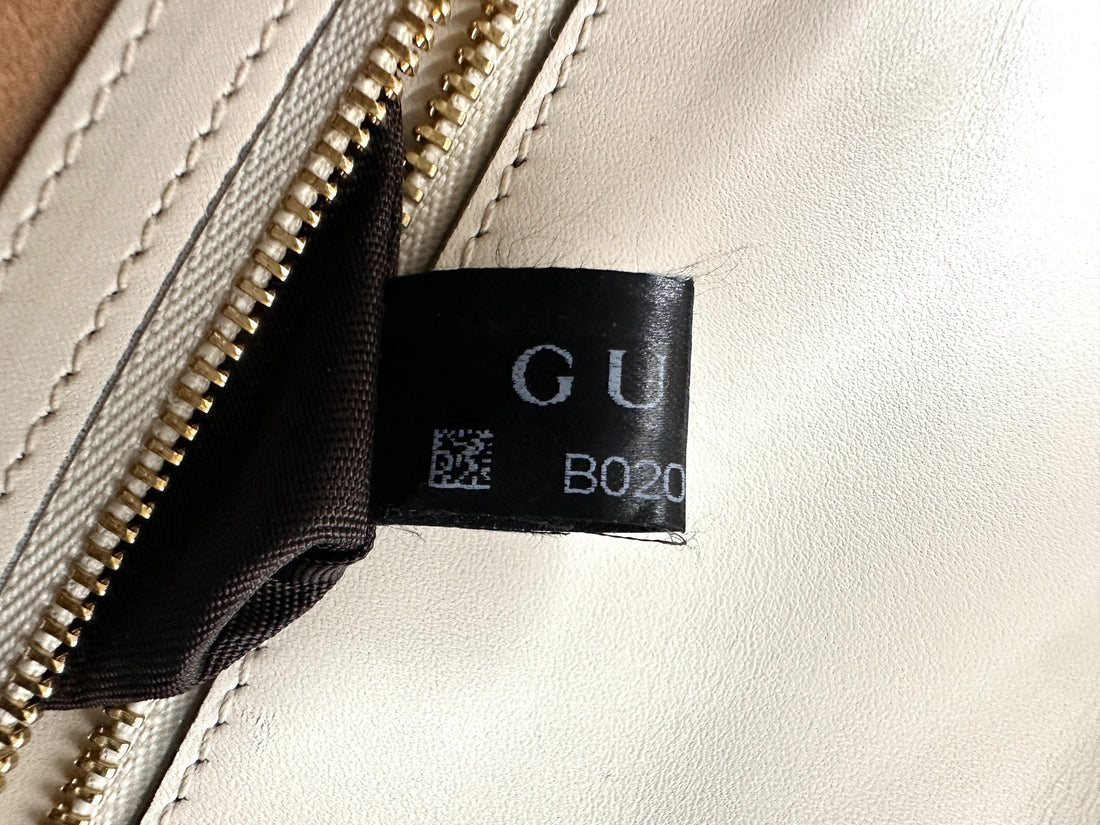 Gucci Sylvie White Leather Shoulder Bag GG970