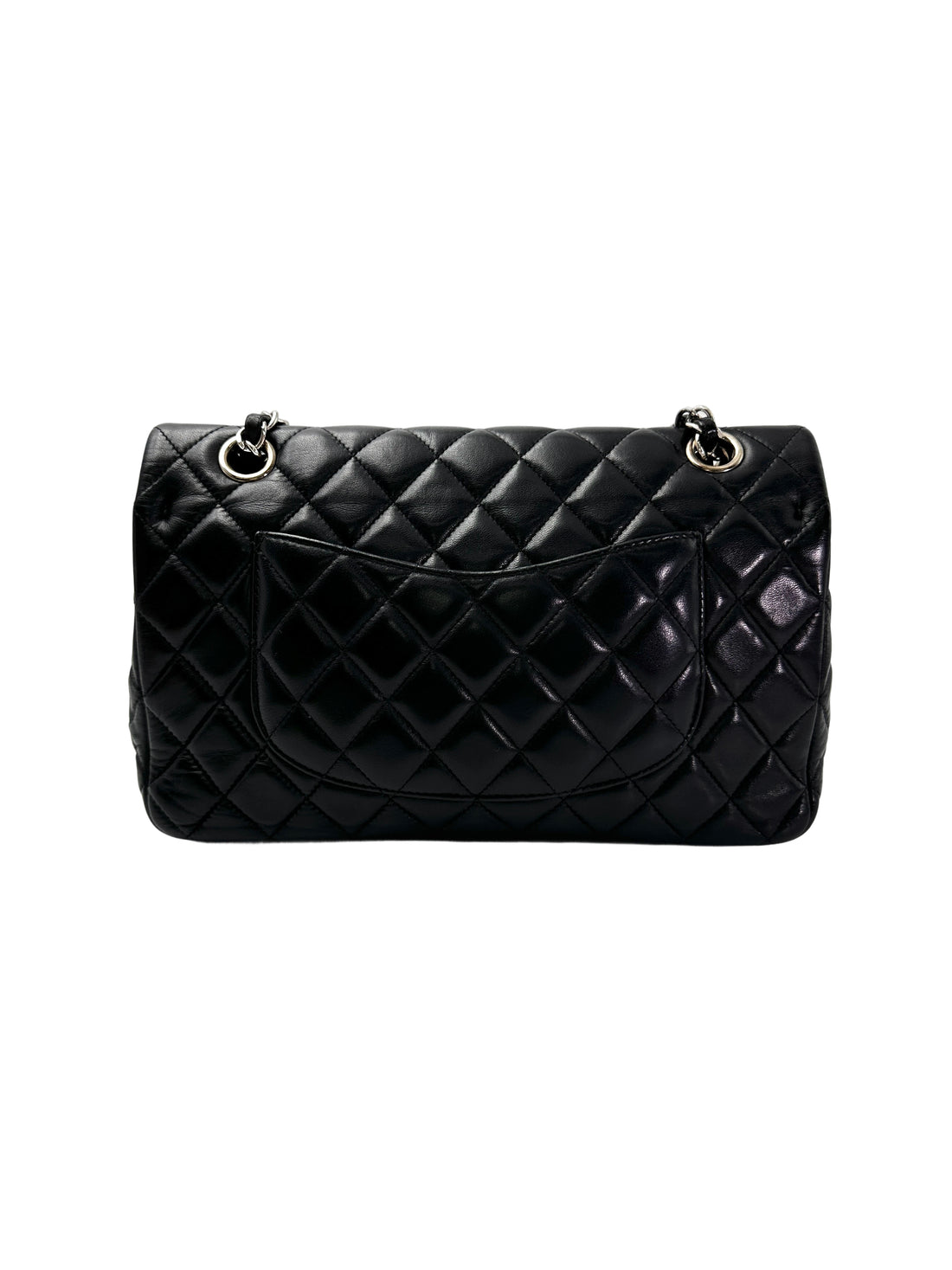 Chanel Classic Flap Black Quilted Lambskin Medium Size Shoulder Bag With Valentine Charms(19***54) CC1947