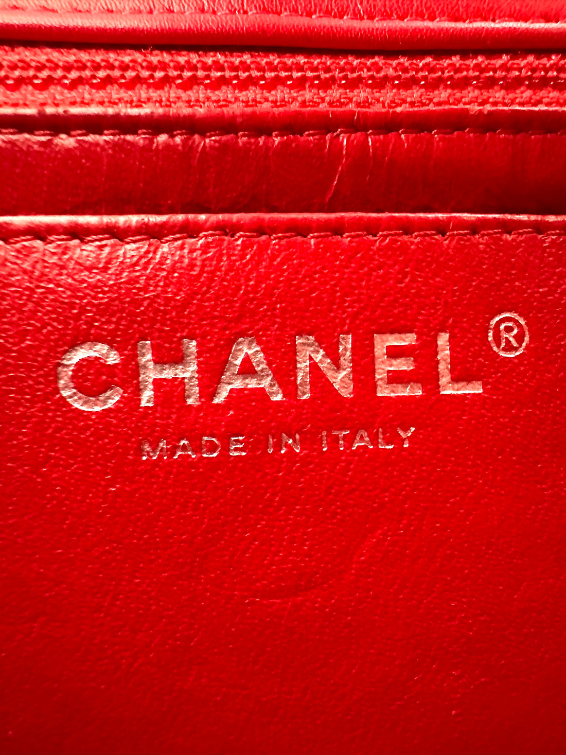 Chanel Classic Flap Red Chevron Quilted Patent Leather Shoulder Bag With Silver Buckle(21***51) CC1948