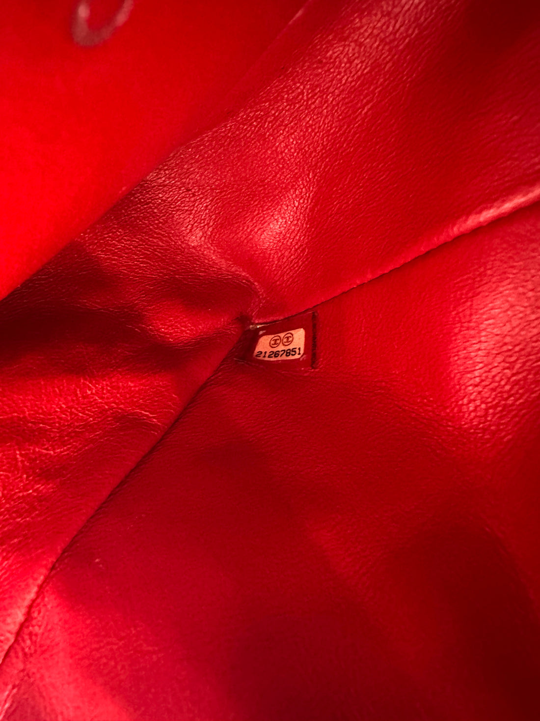 Chanel Classic Flap Red Chevron Quilted Patent Leather Shoulder Bag With Silver Buckle(21***51) CC1948