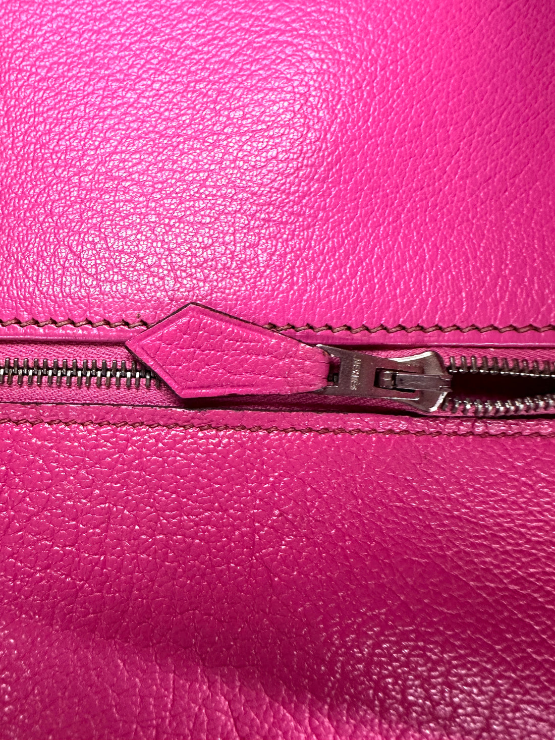 Hermes Kelly Pink Leather Handle Bag With Gold Buckle HR110