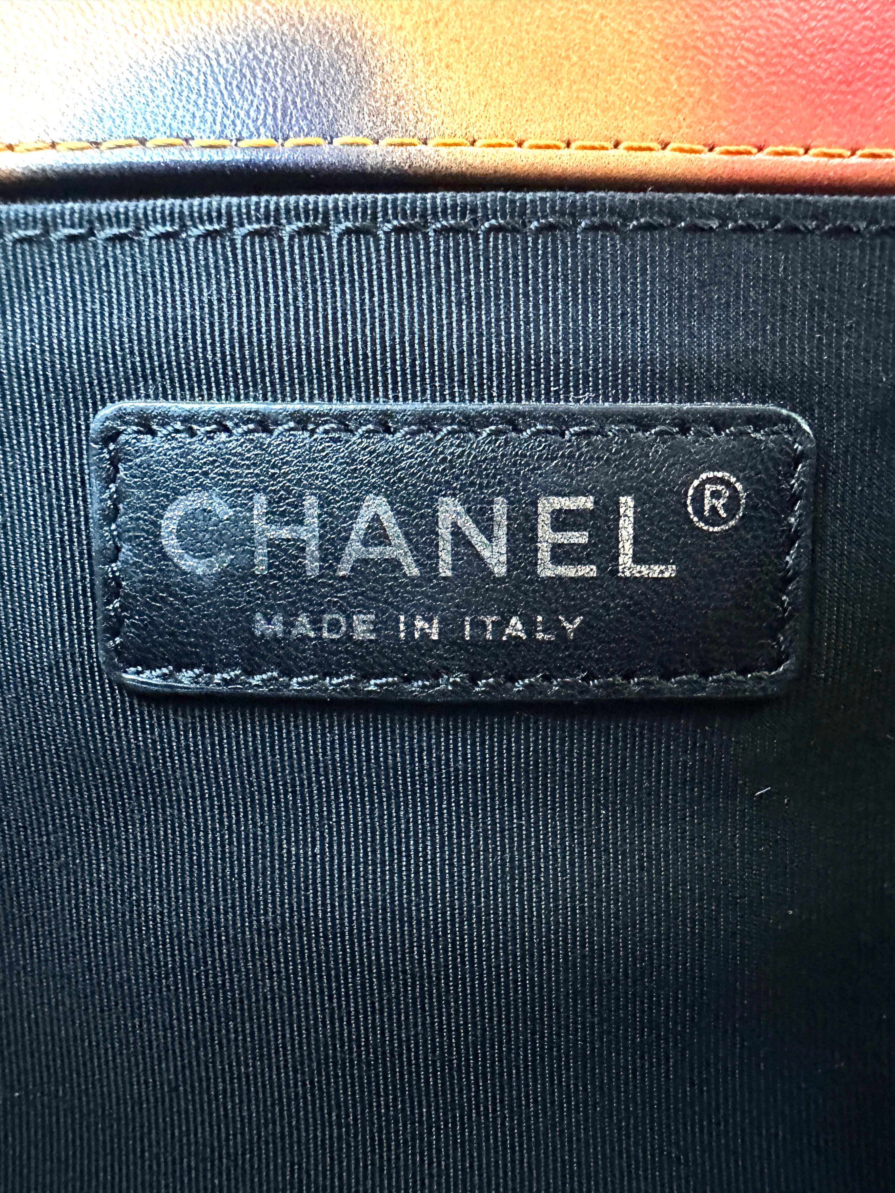 Chanel LeBoy "Flower Power" Printed Lambskin Medium Size Flap Bag With Silver Buckle(20***35) CC1950