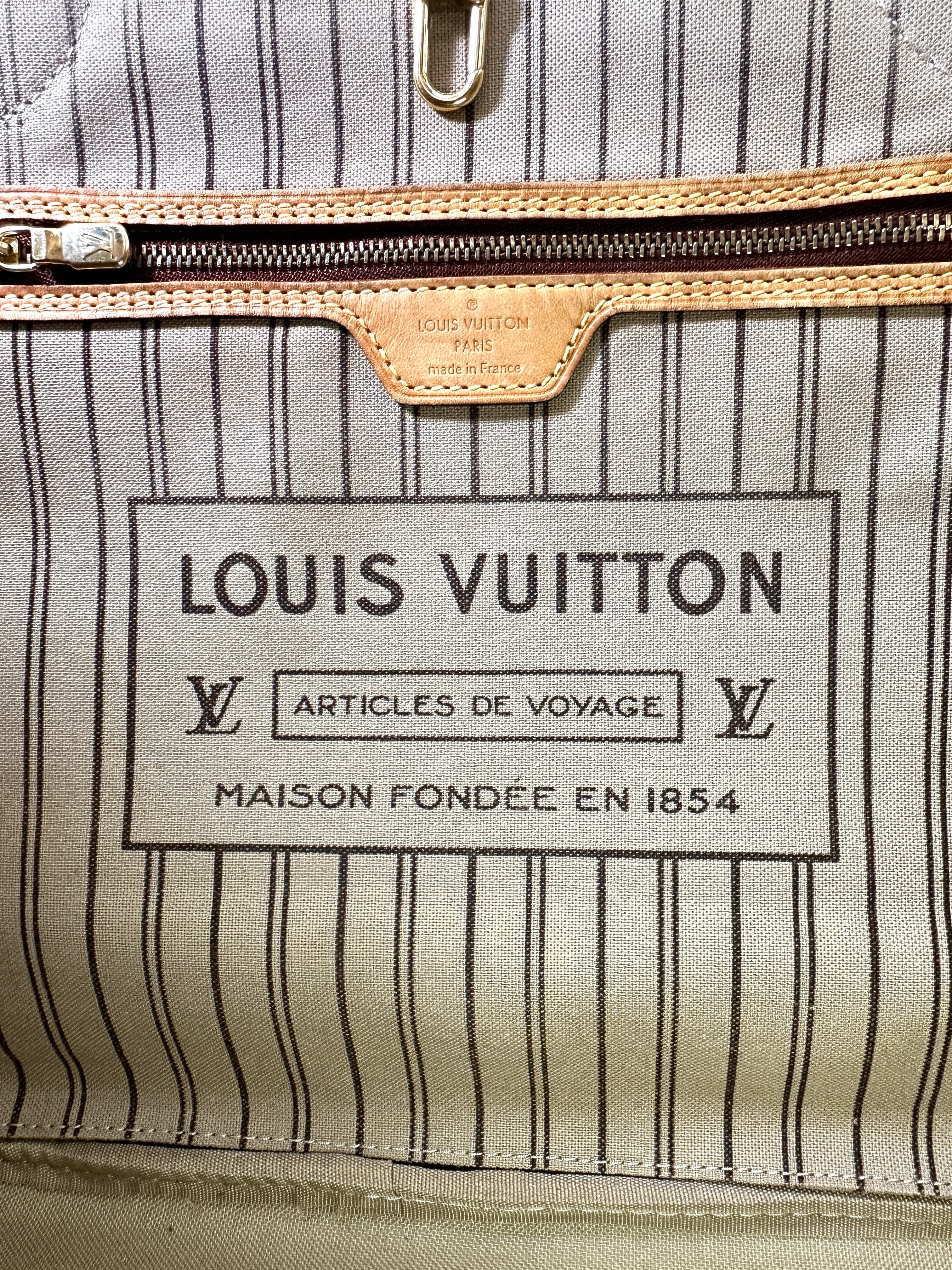 Louis Vuitton Neverfull Monogram Canvas Shoulder Bag LV2720