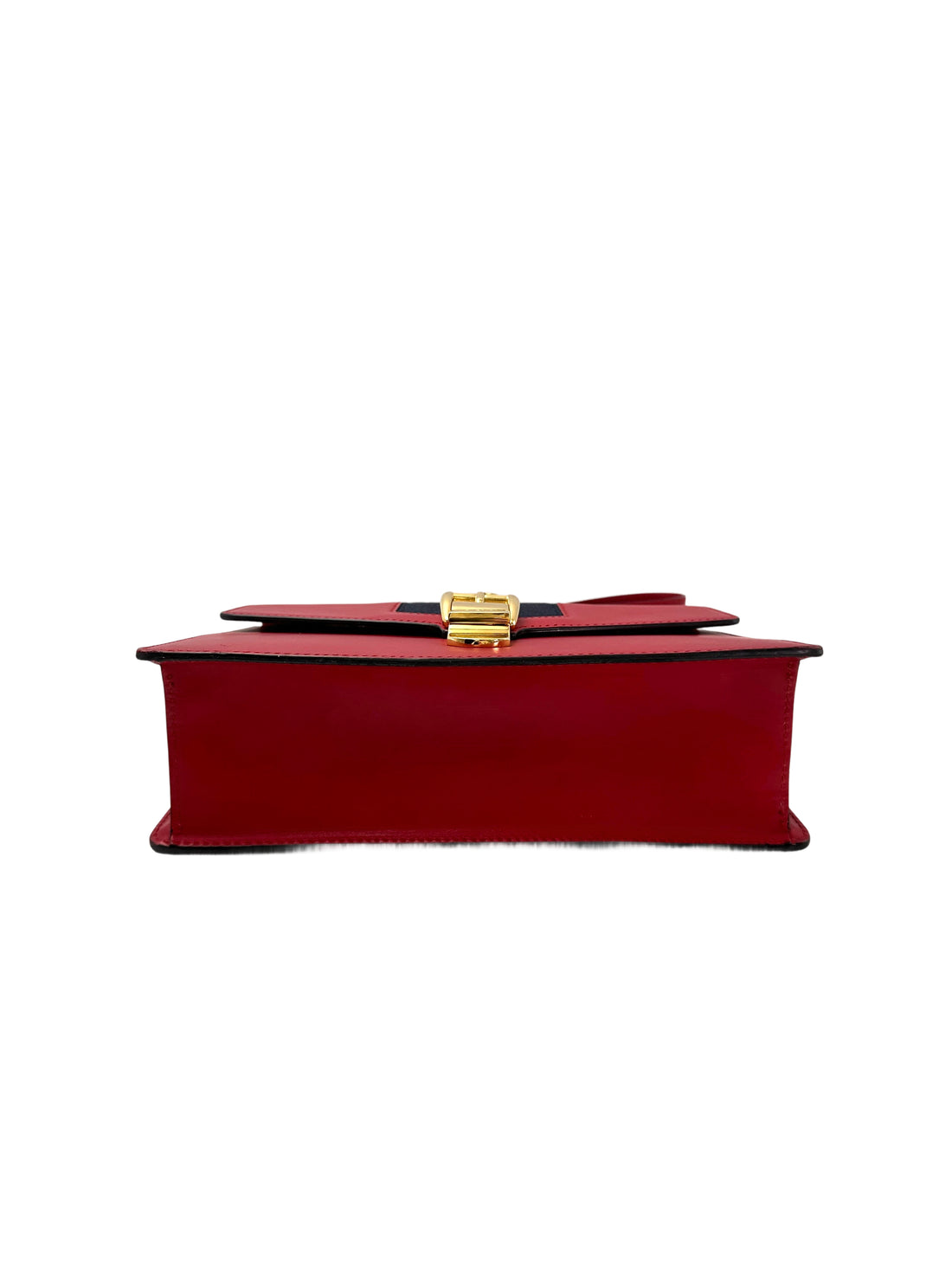 Gucci Sylvie Red Leather Medium Size Shoulder Bag GG979